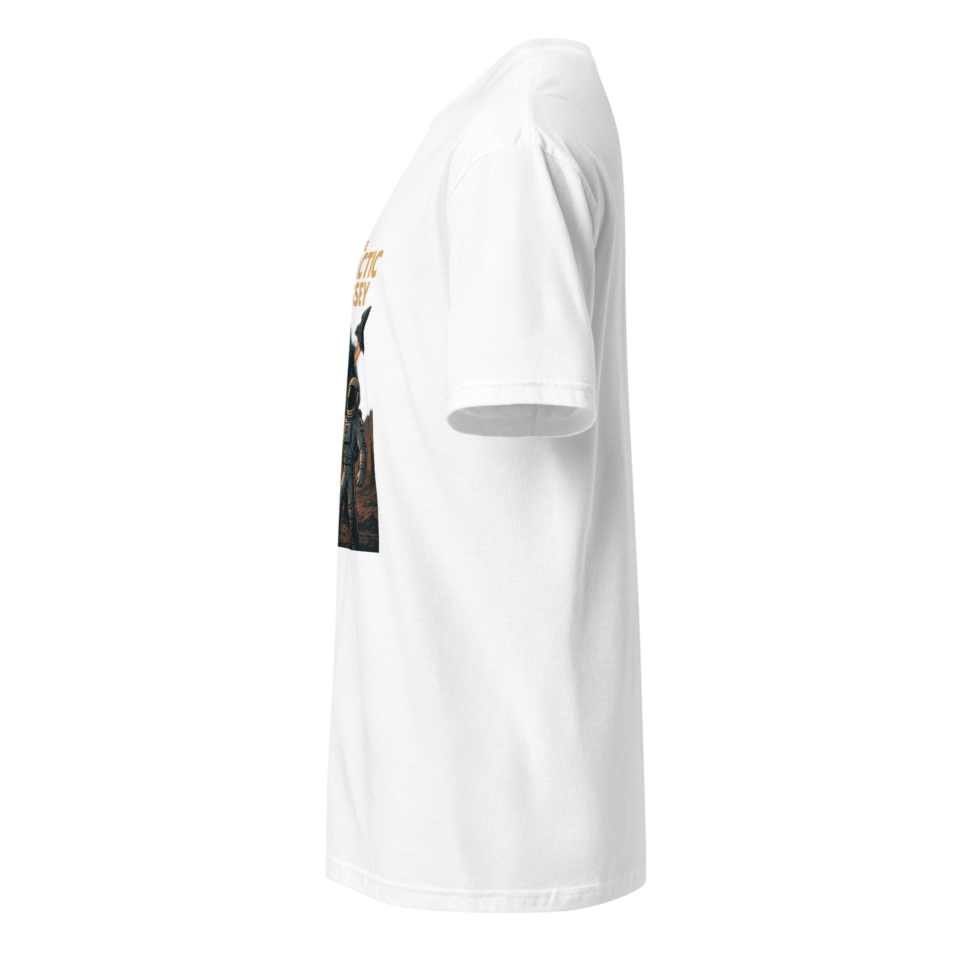 Galactic Odyssey - Sci-Fi Adventure - Short-Sleeve Unisex T-Shirt - Graphic Tee - White - Left side