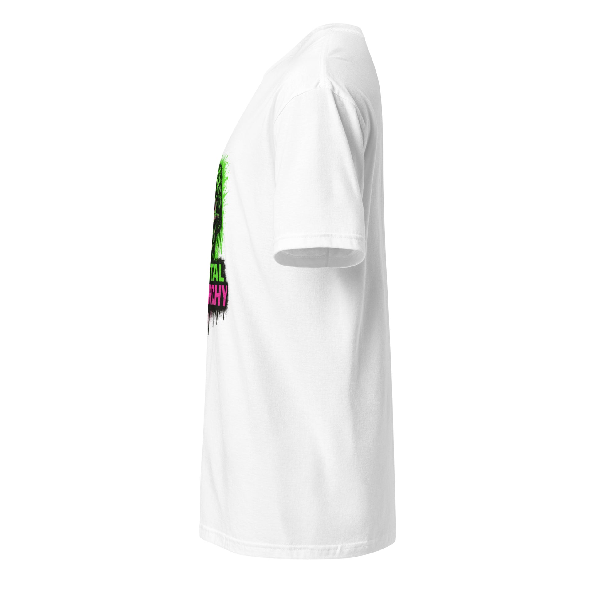 Digital Anarchy - Visual Rebellion - Short-Sleeve Unisex T-Shirt - Graphic Tee - White - Left side