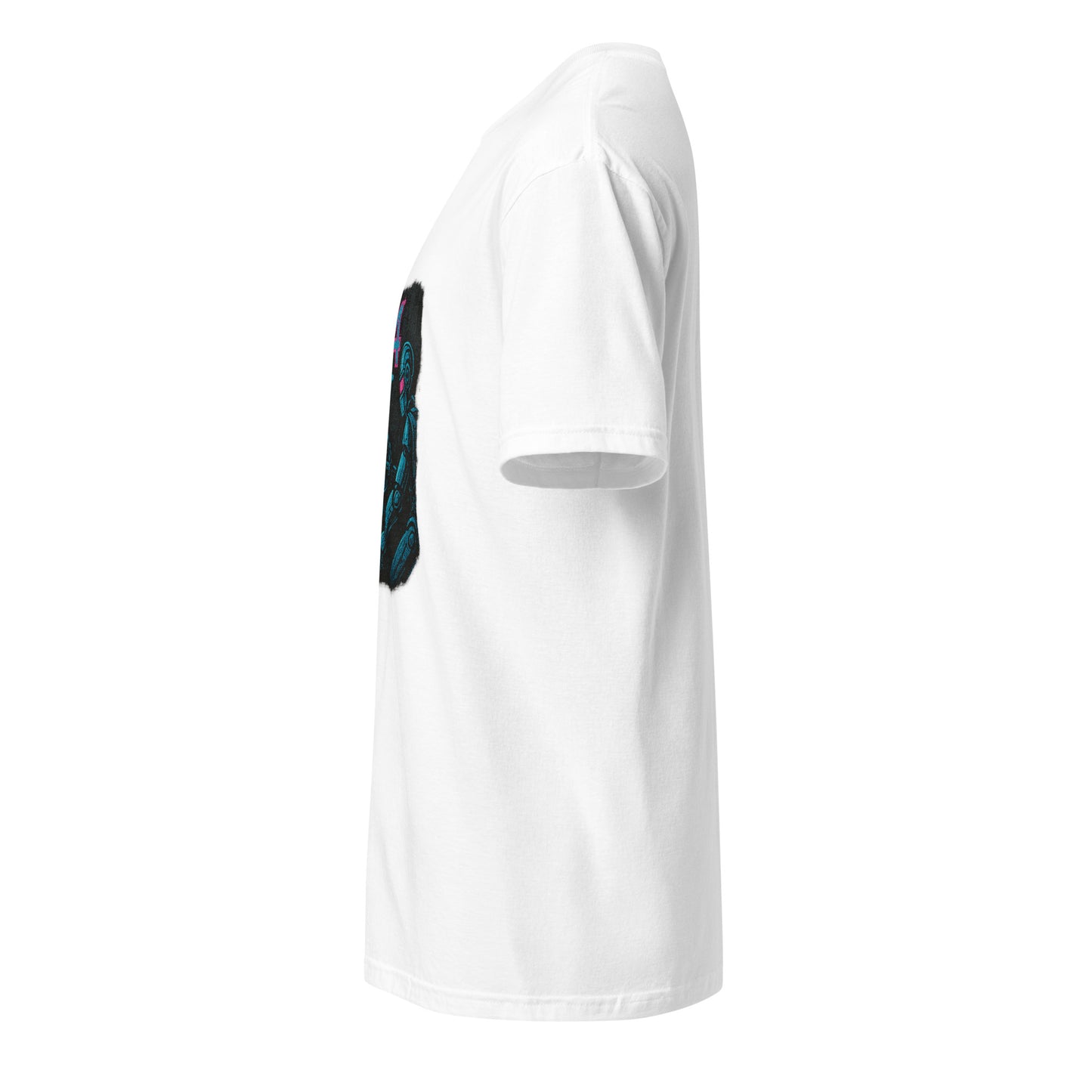 404 Street Not Found - Urban Glitch - Short-Sleeve Unisex T-Shirt - Graphic Tee - White - Left side