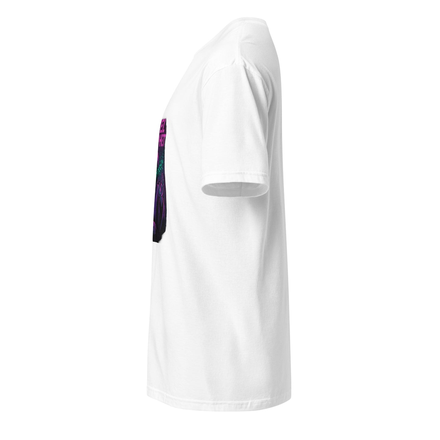 Pixel Prophet - Street Mysticism - Short-Sleeve Unisex T-Shirt - Graphic Tee - White - Left side