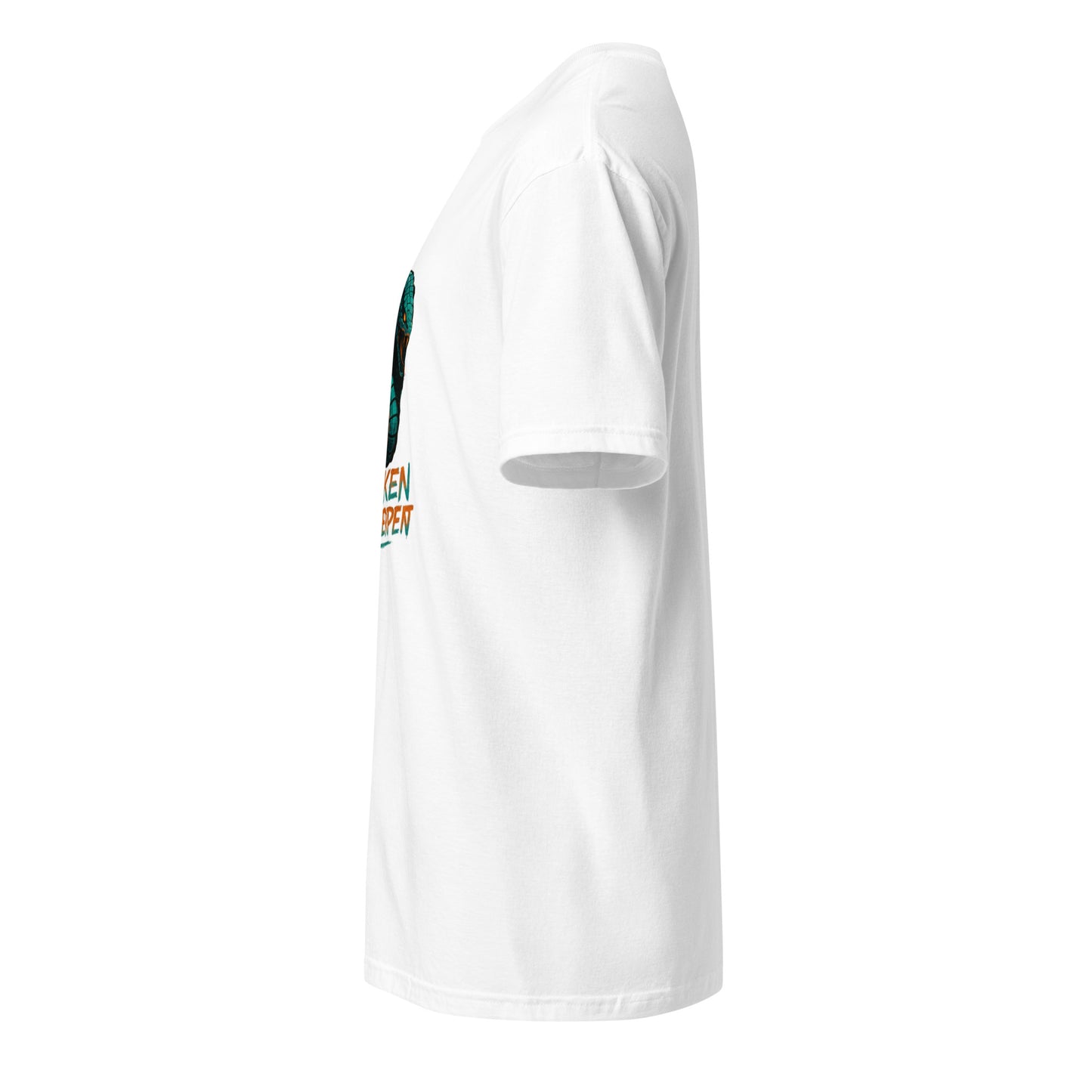 Cyber Serpent - Digital Awakening - Short-Sleeve Unisex T-Shirt - Graphic Tee - White - Left side