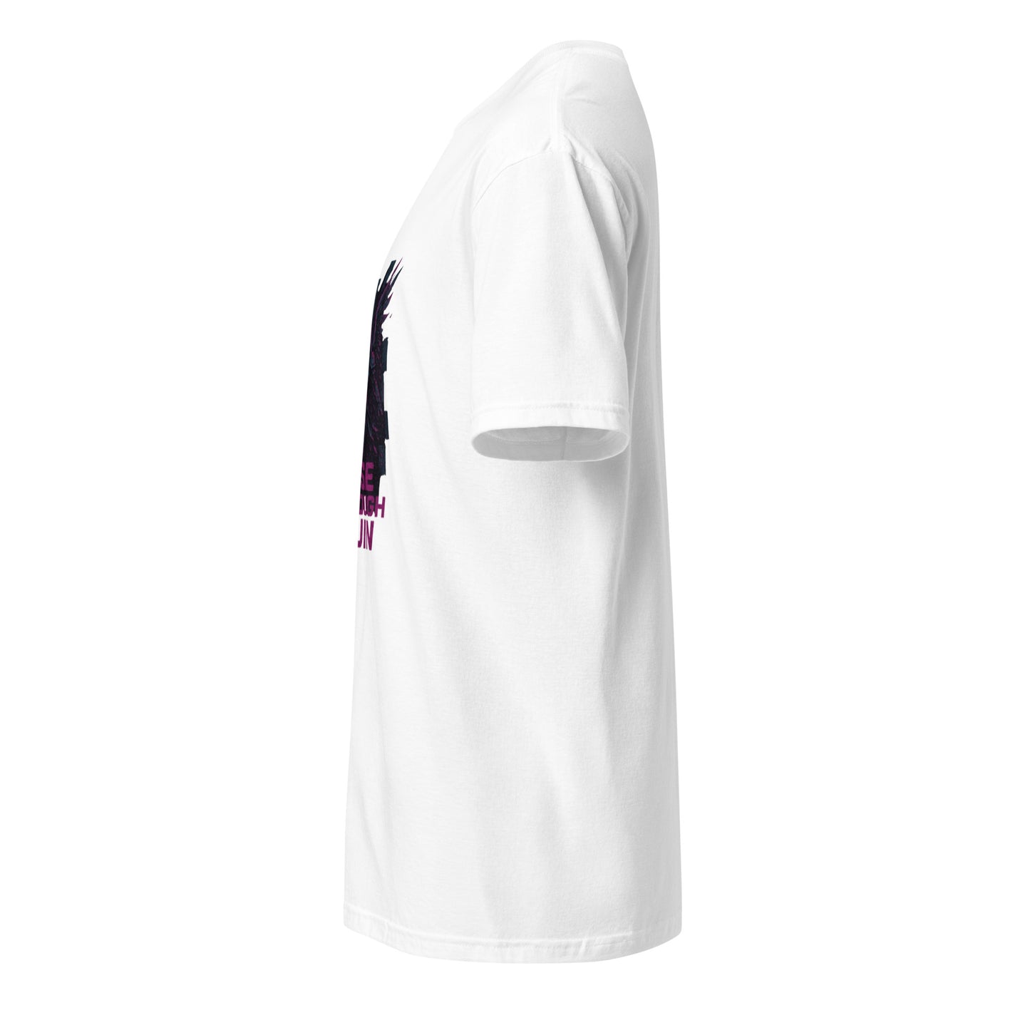 Glitchborne Valkyrie - Strength Through Chaos - Short-Sleeve Unisex T-Shirt - Graphic Tee - White - Left side