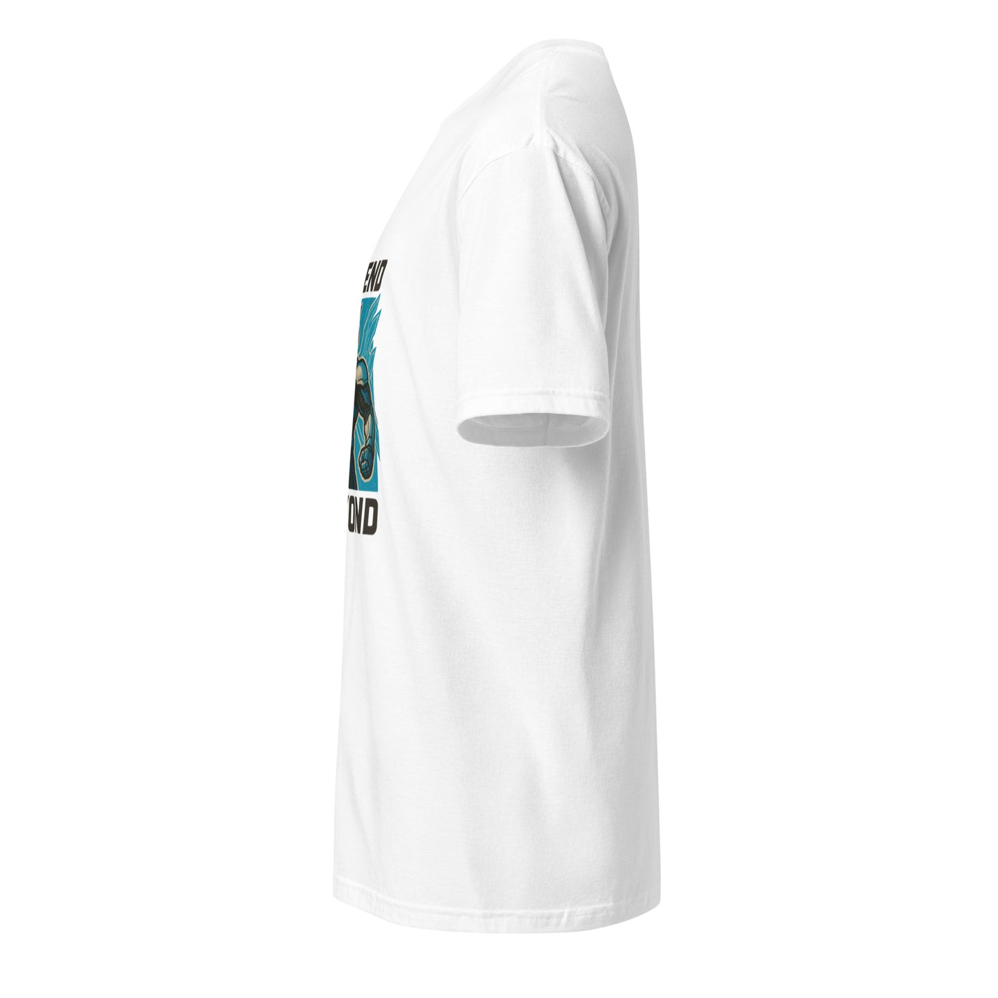 Mechaverse Crusader – Hard-Light Wing Pilot - Short-Sleeve Unisex T-Shirt - Graphic Tee - White - Left side