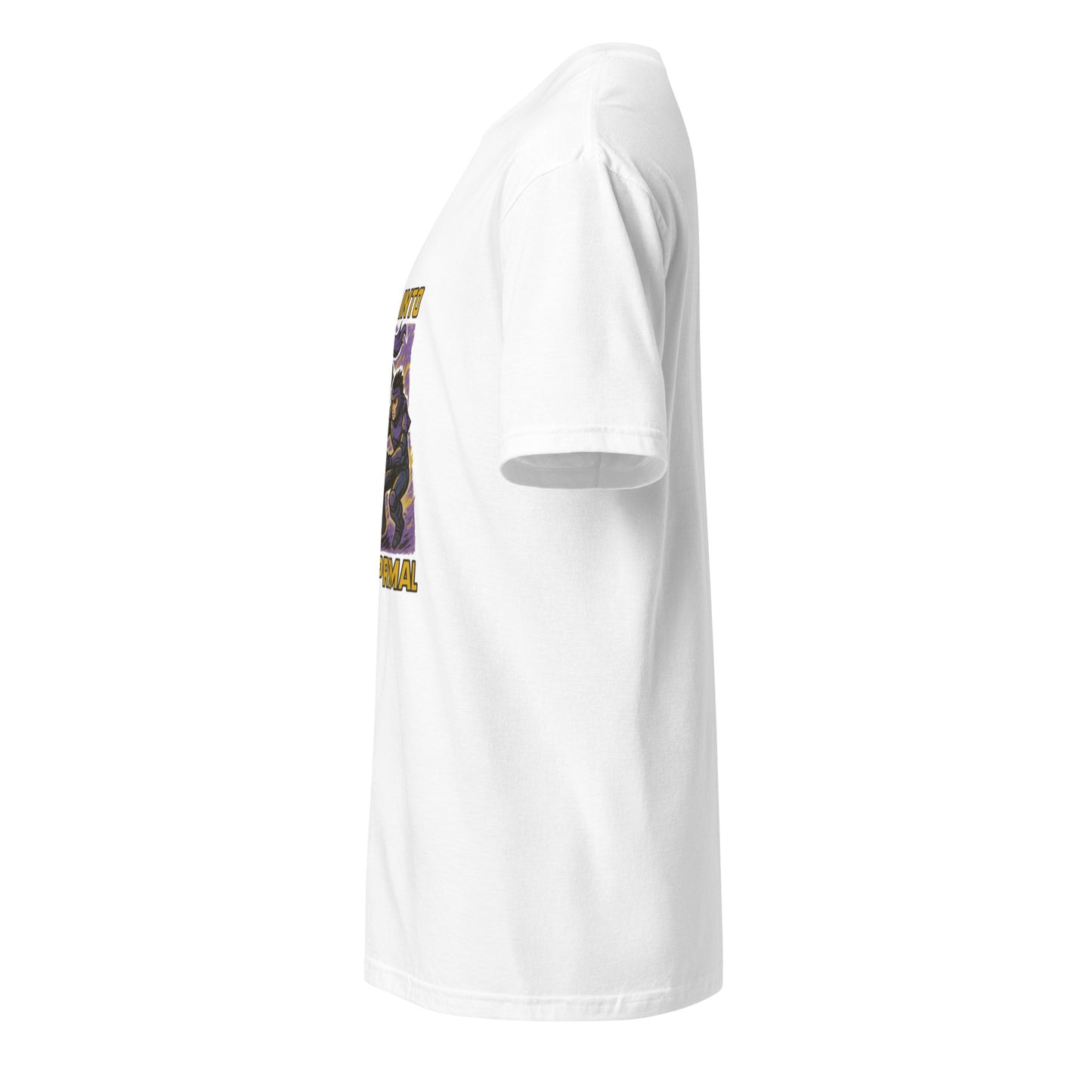 Helix Drifters – Rebel Mono-Wheel Hover Riders - Short-Sleeve Unisex T-Shirt - Graphic Tee - White - Left side