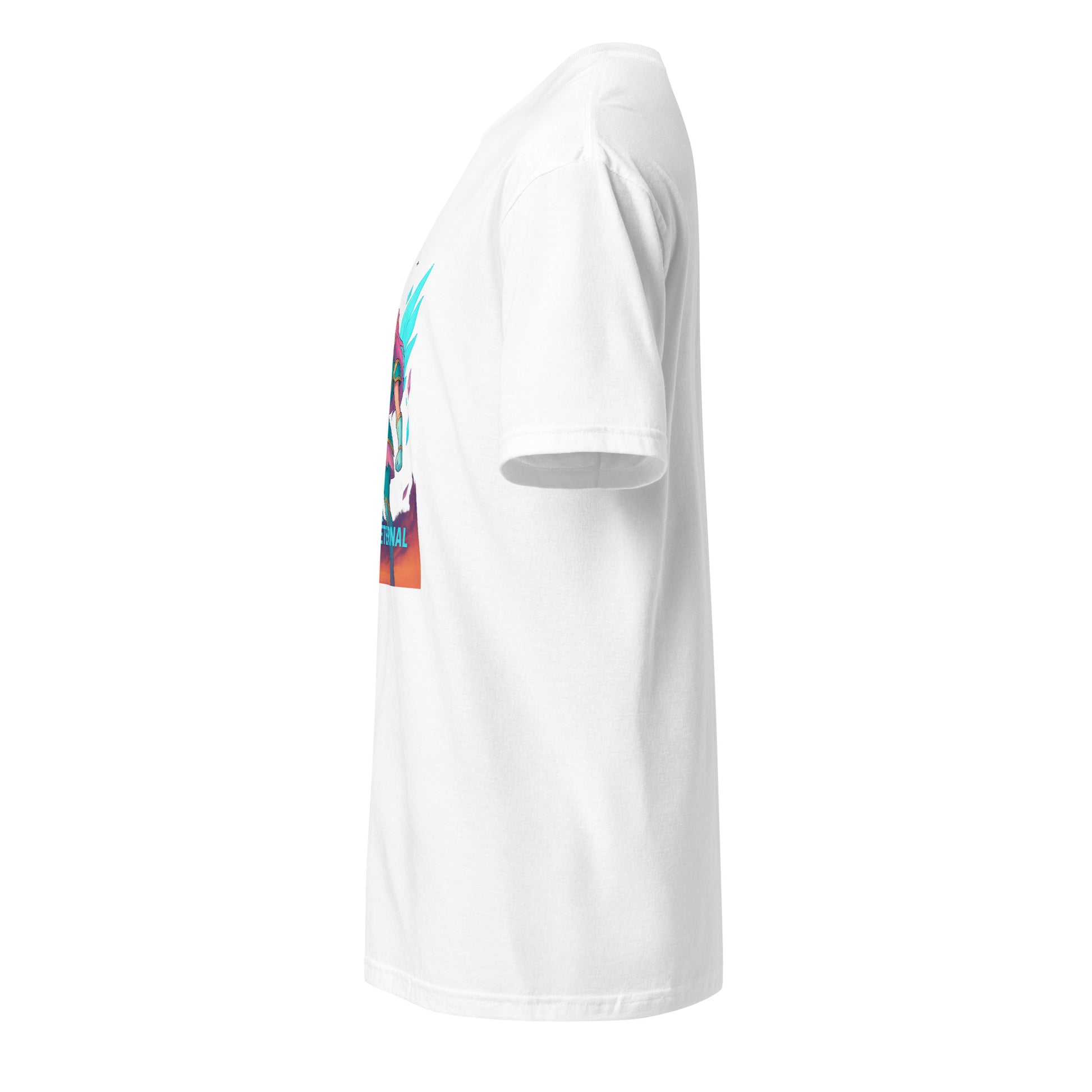 Lumina Star-Sentinel – Cosmic Crystal Heroine - Short-Sleeve Unisex T-Shirt - Graphic Tee - White - Left side