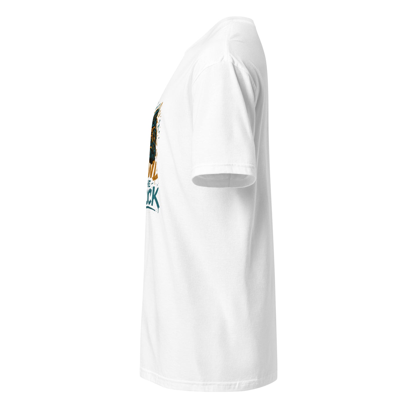 Graffiti Wolf Syndicate – Howl to the Block - Short-Sleeve Unisex T-Shirt - Graphic Tee - White - Left side