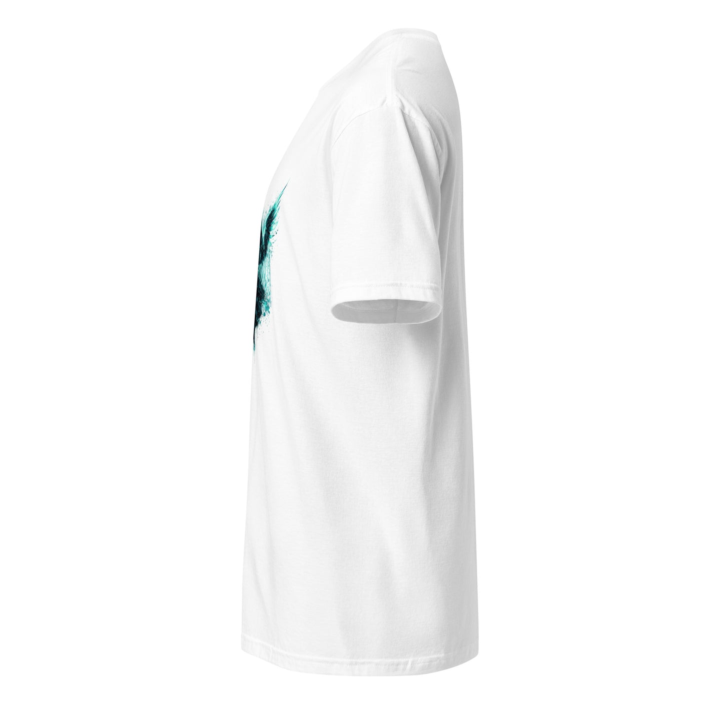 Angel Transmission – Cyber Graffiti - Short-Sleeve Unisex T-Shirt - Graphic Tee - White - Left side