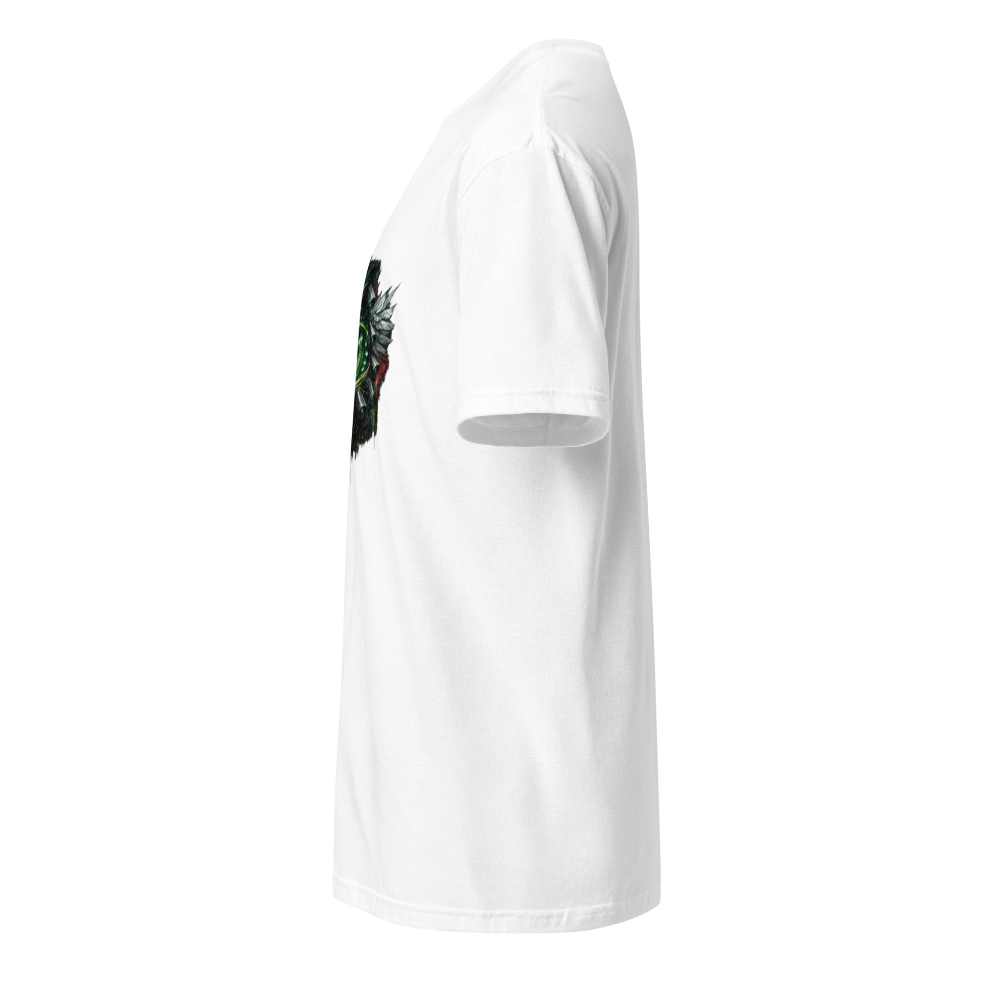 Neon Surveillance Society – Anti-System - Short-Sleeve Unisex T-Shirt - Graphic Tee - White - Left side