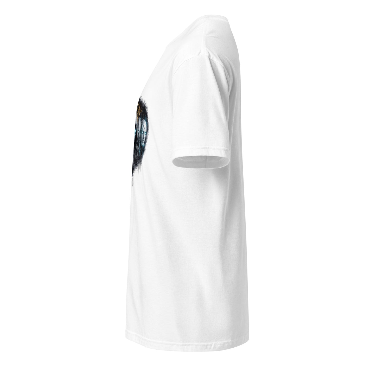 Digital Mask Society – Identity & Anonymity - Short-Sleeve Unisex T-Shirt - Graphic Tee - White - Left side