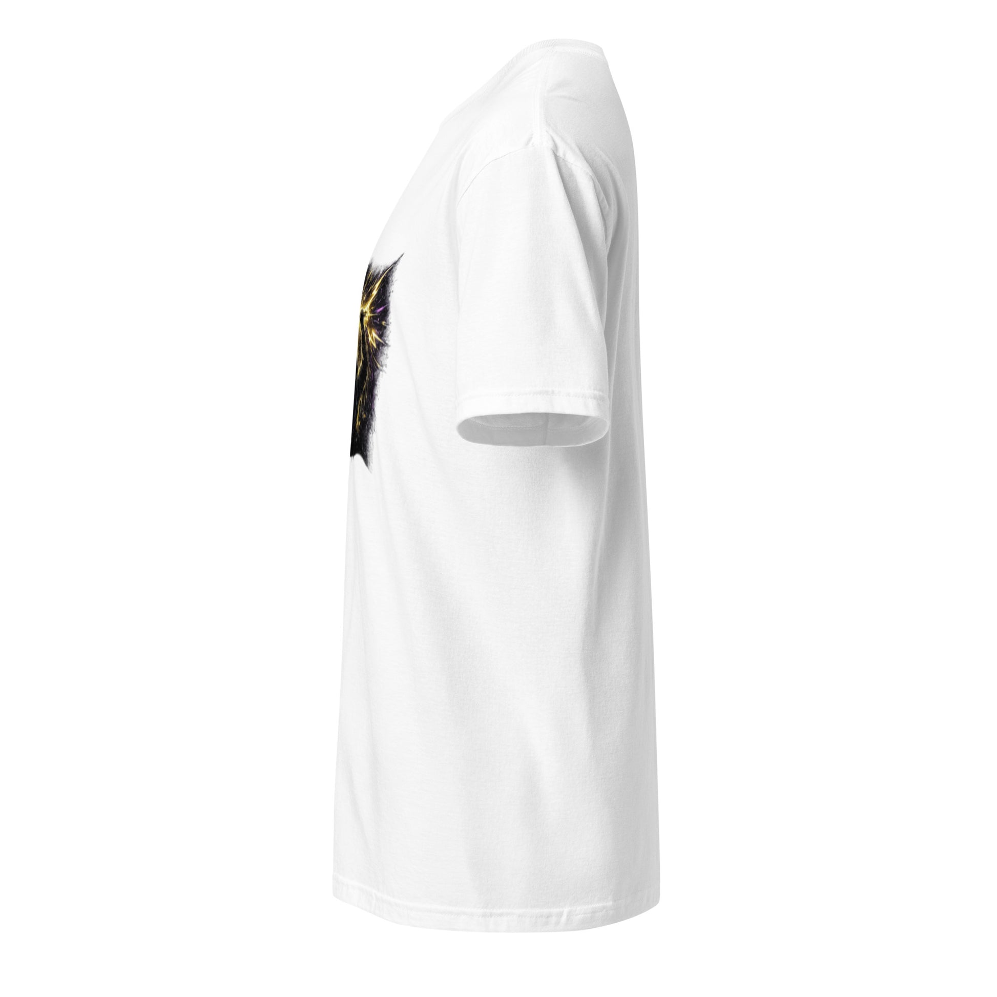 Last Signal Prophet – Cyber Graffiti - Short-Sleeve Unisex T-Shirt - Graphic Tee - White - Left side