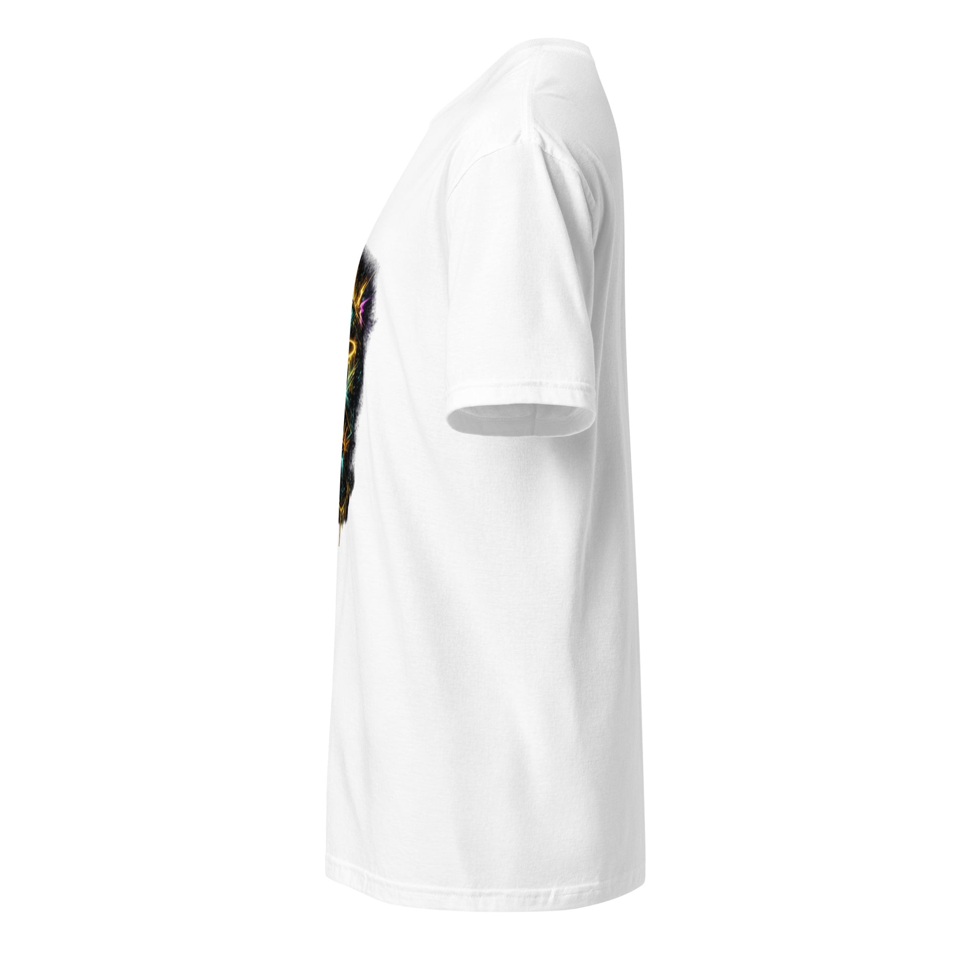 Neon Street Totem – Urban Spirituality - Short-Sleeve Unisex T-Shirt - Graphic Tee - White - Left side