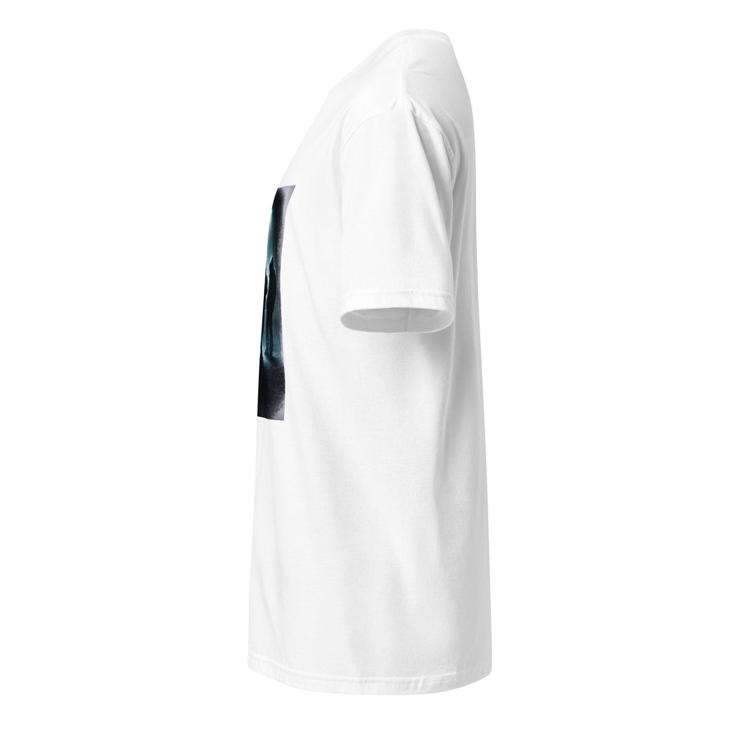 After Midnight Society – Minimal Noir - Short-Sleeve Unisex T-Shirt - Graphic Tee - White - Left side