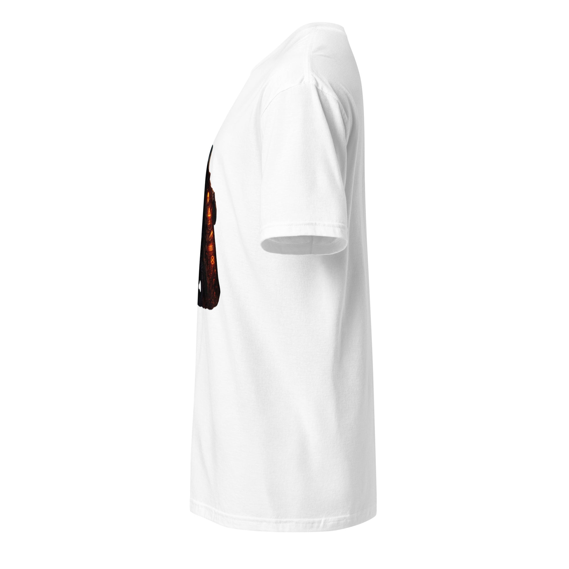 Neon Truth Smuggler – Cyber Streetwear - Short-Sleeve Unisex T-Shirt - Graphic Tee - White - Left side