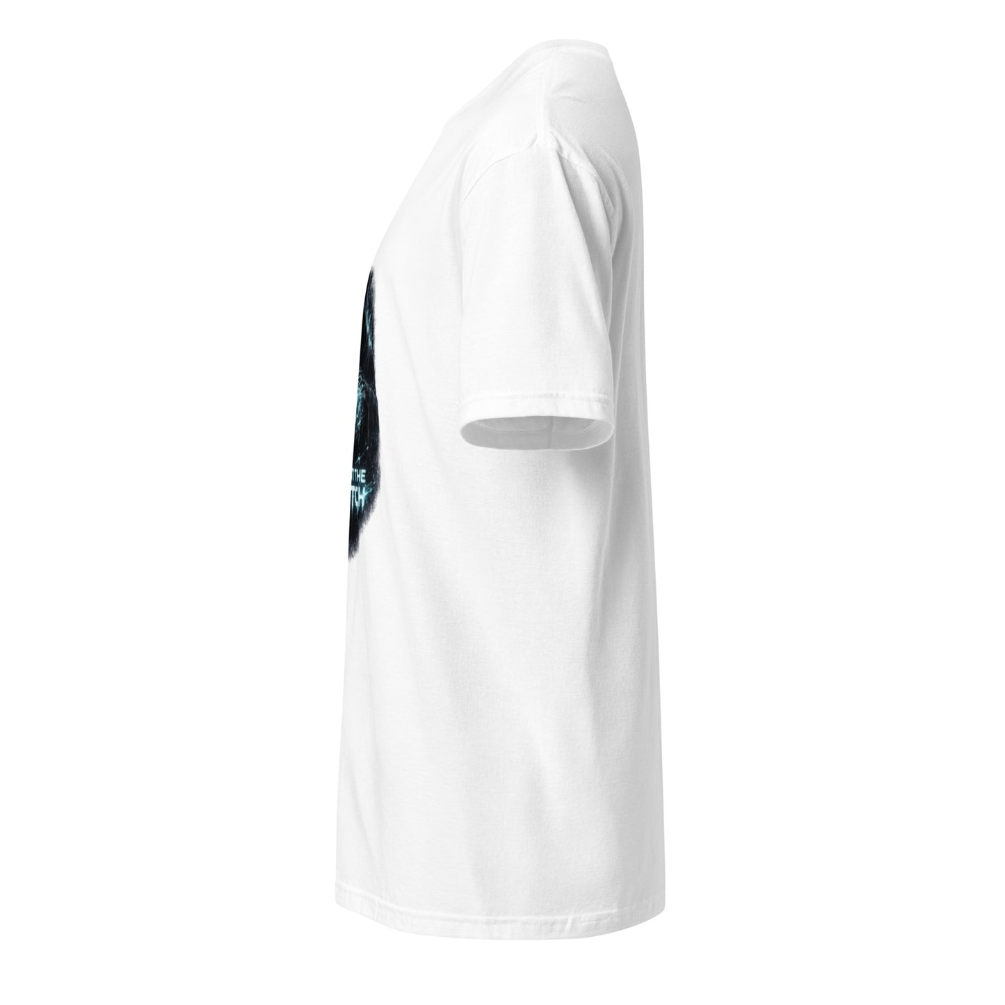 Trust The Glitch – Cyber Mystic - Short-Sleeve Unisex T-Shirt - Graphic Tee - White - Left side