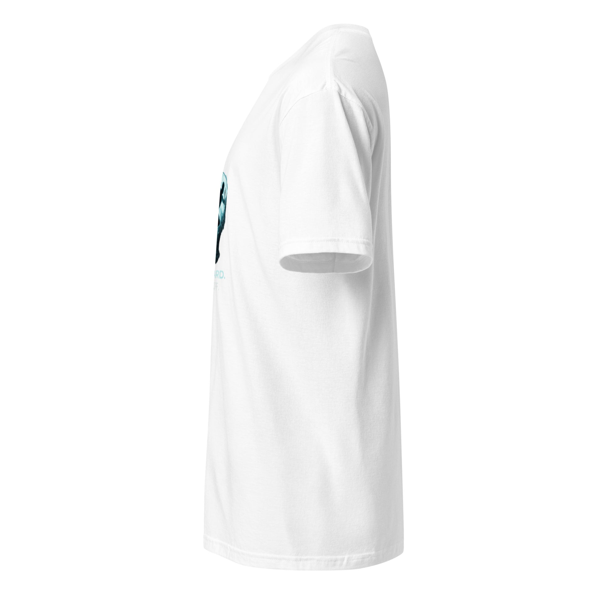 Play Hard. Log Off. – Sport Cyber - Short-Sleeve Unisex T-Shirt - Graphic Tee - White - Left side