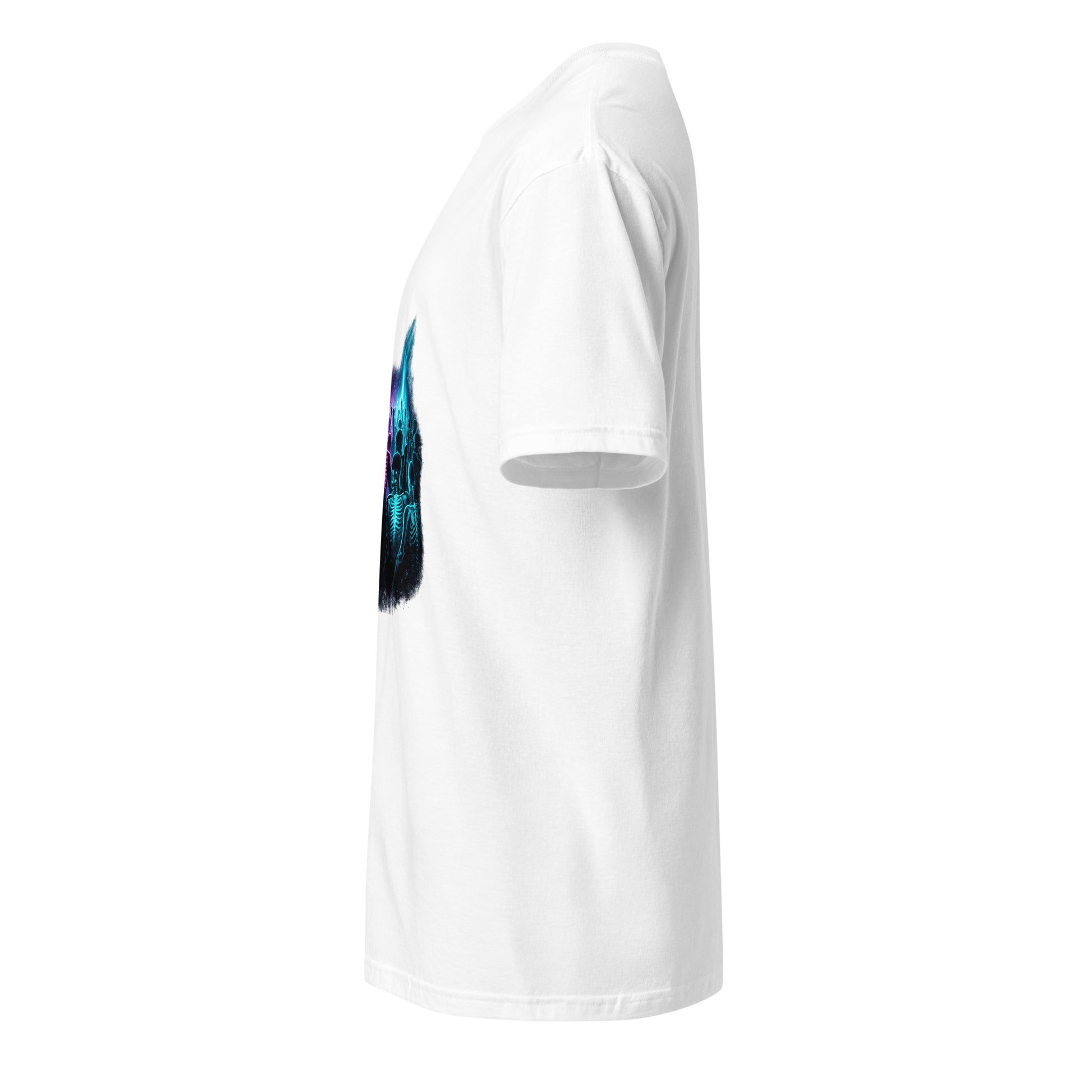 Neon After Midnight – Club Culture - Short-Sleeve Unisex T-Shirt - Graphic Tee - White - Left side