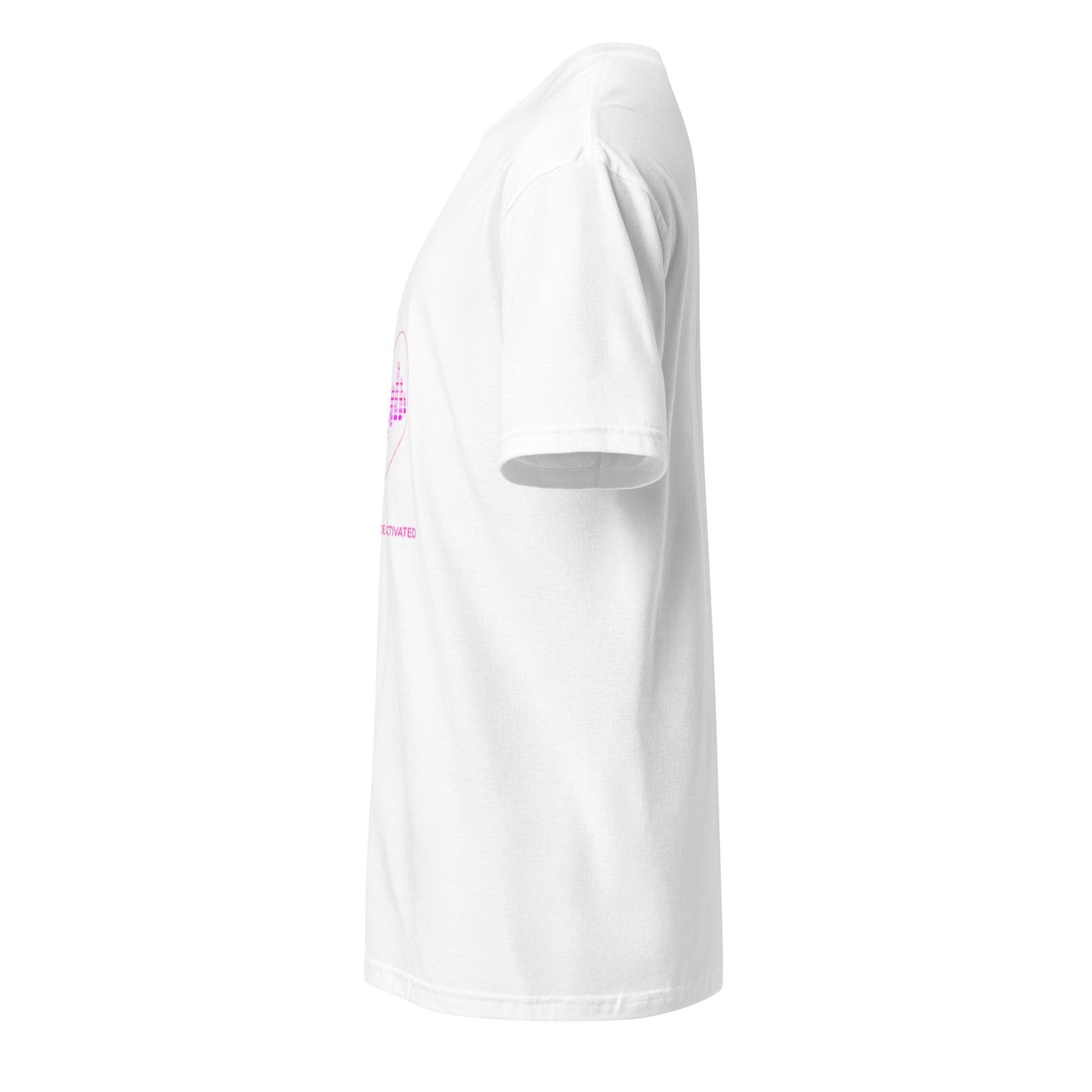 Night Mode Activated – Minimal Club Streetwear - Short-Sleeve Unisex T-Shirt - Graphic Tee - White - Left side