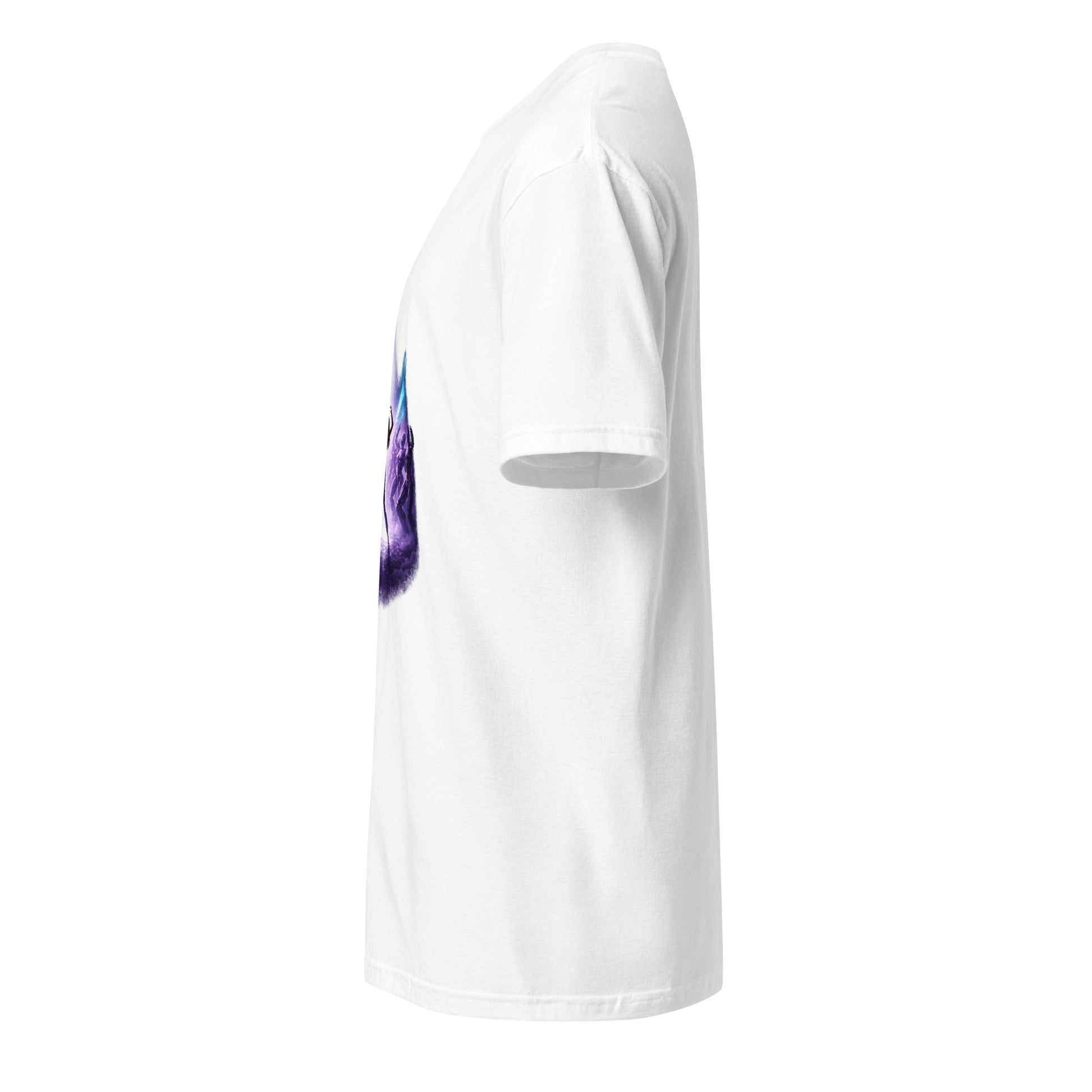 Last Human On The Dancefloor – Sci-Fi Rave - Short-Sleeve Unisex T-Shirt - Graphic Tee - White - Left side