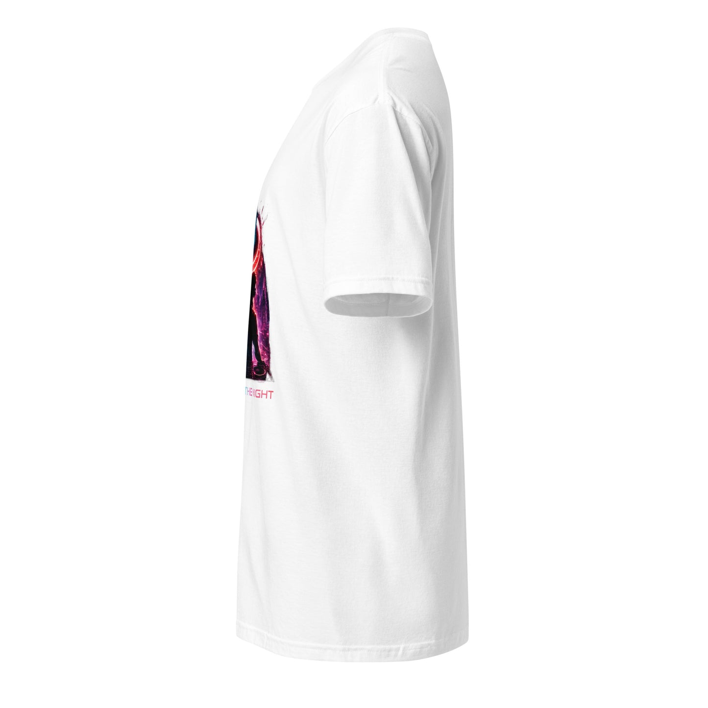 Reboot The Night – Cyber Club - Short-Sleeve Unisex T-Shirt -- Graphic Tee - White - Left side