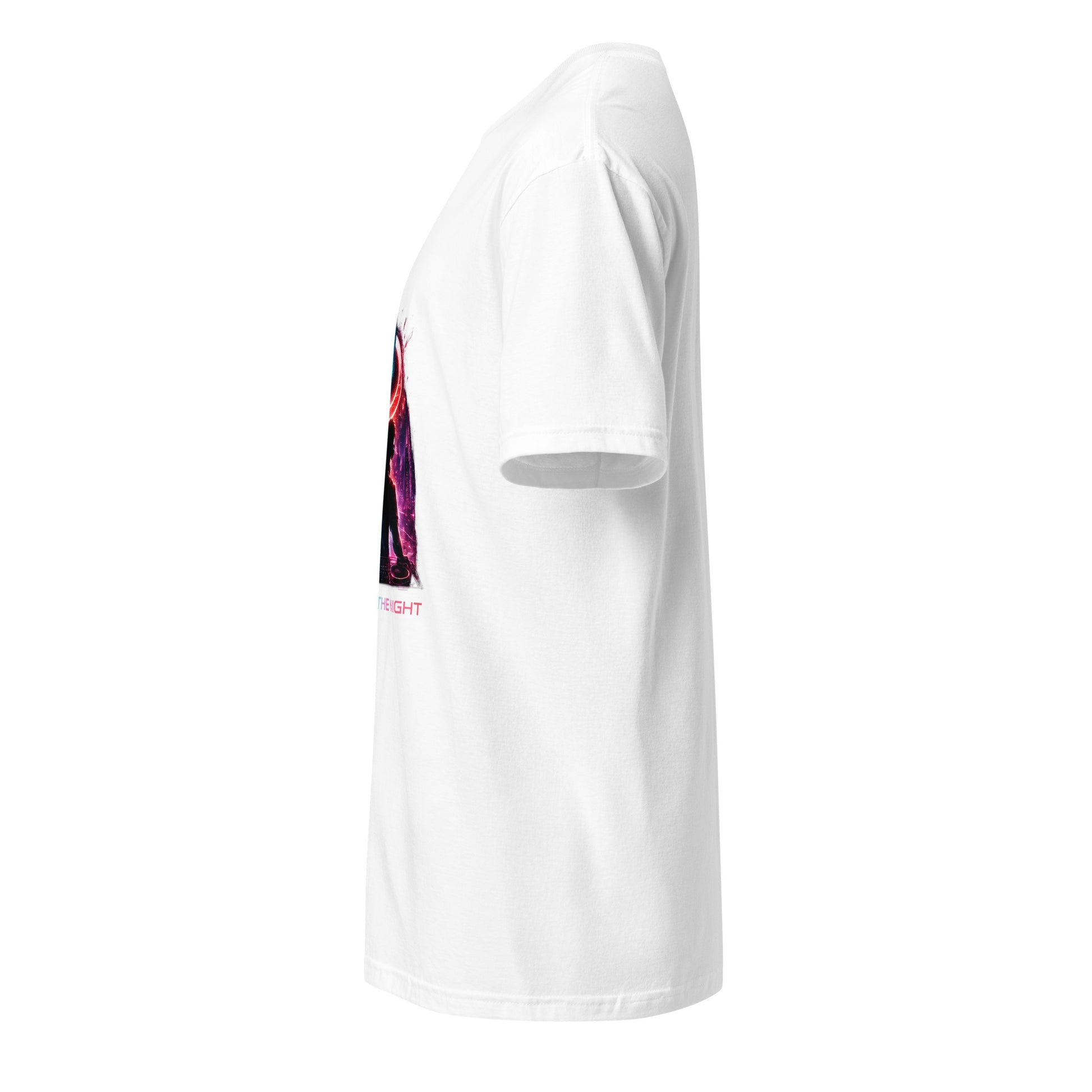 Reboot The Night – Cyber Club - Short-Sleeve Unisex T-Shirt -- Graphic Tee - White - Left side