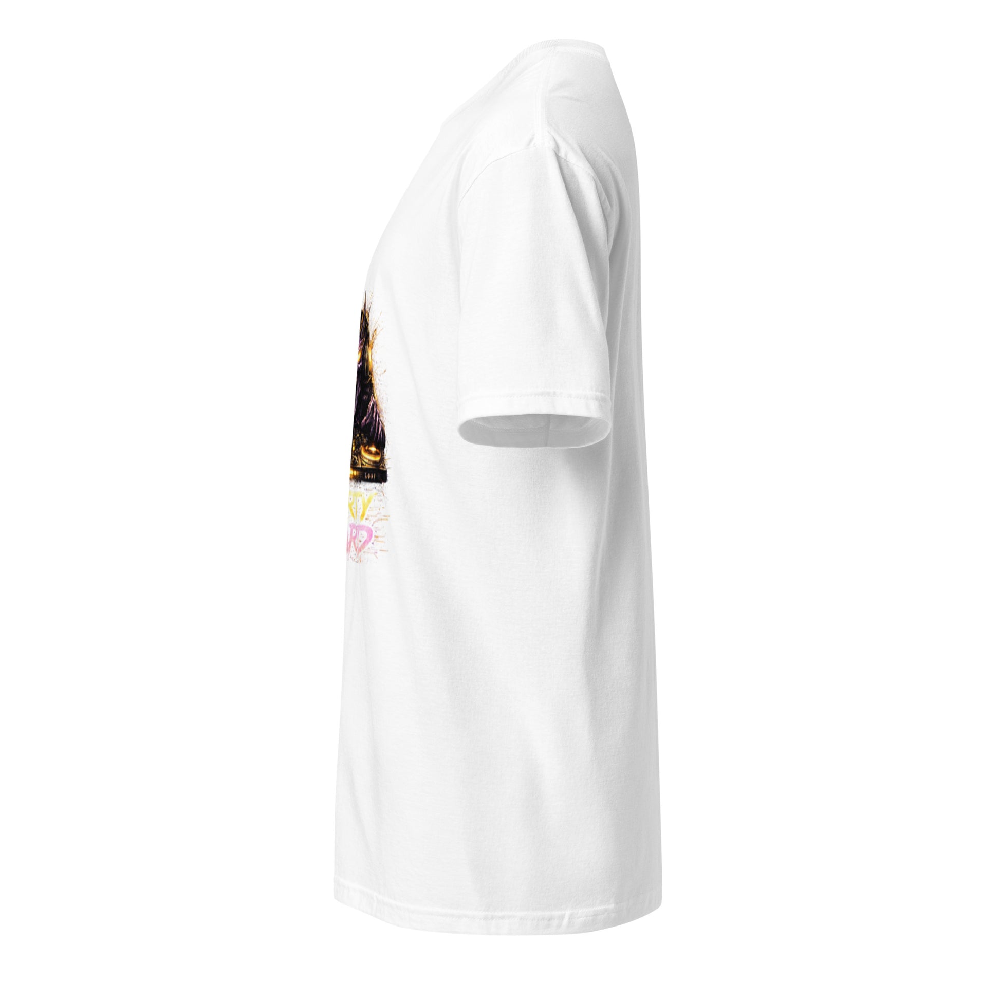 Party Hard – Demon Rave Festival  - Short-Sleeve Unisex T-Shirt Graphic Tee - White - Left side