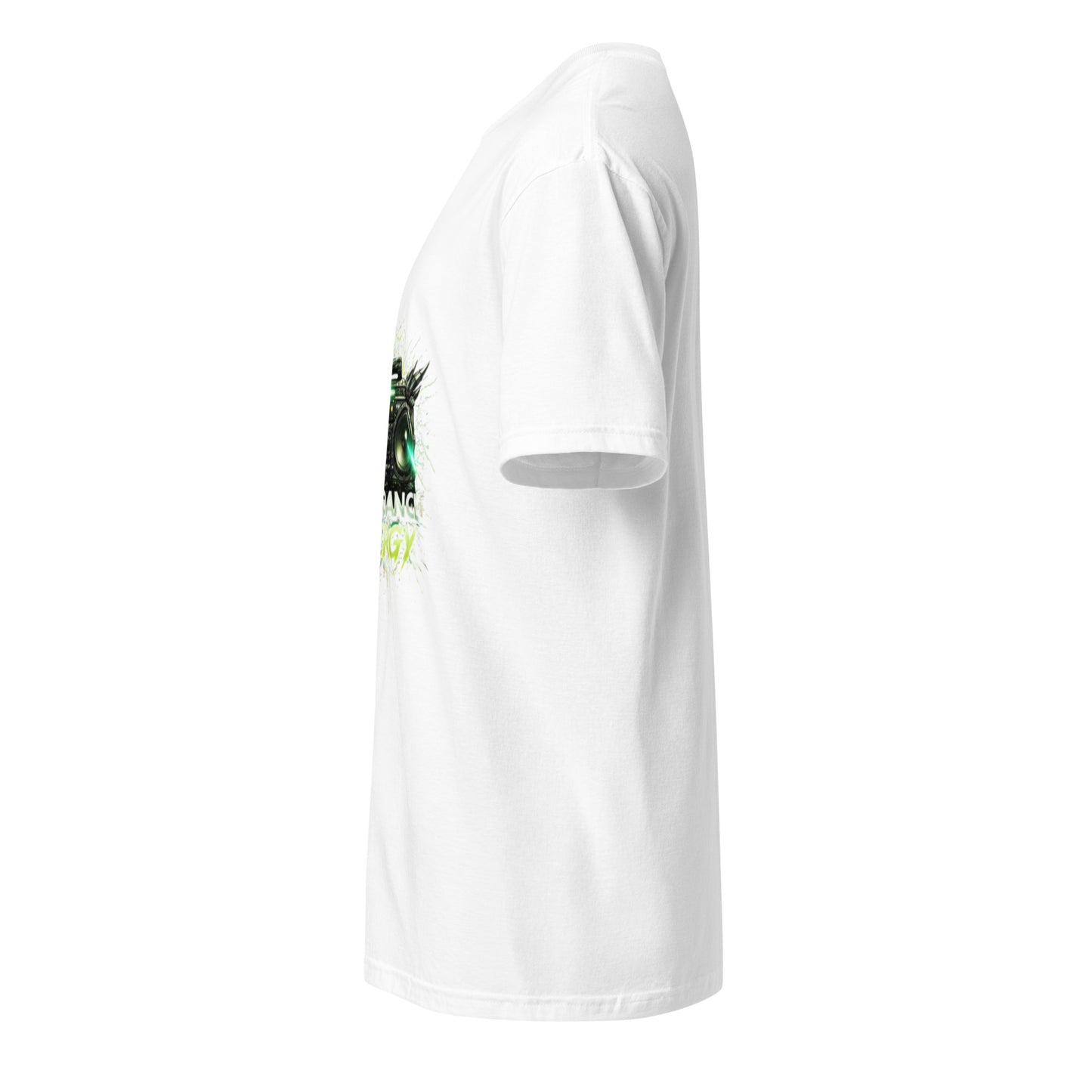 Hard Dance Energy – Festival Sound System - Short-Sleeve Unisex T-Shirt - Graphic Tee - White - Left side