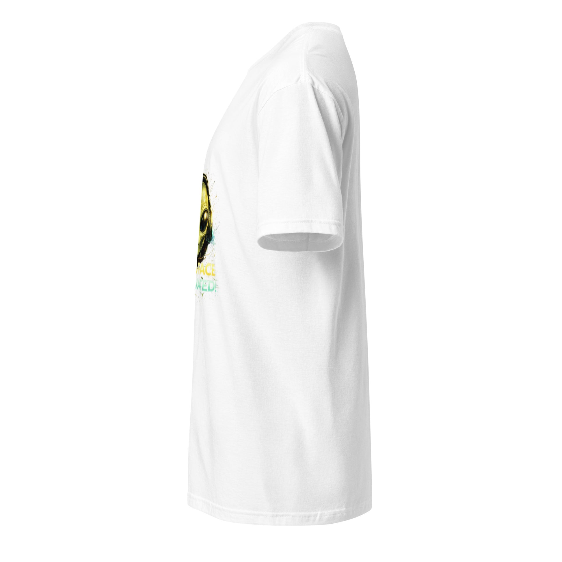 Bass Face Activated – Alien Rave - Short-Sleeve Unisex T-Shirt - Graphic Tee - White - Left side