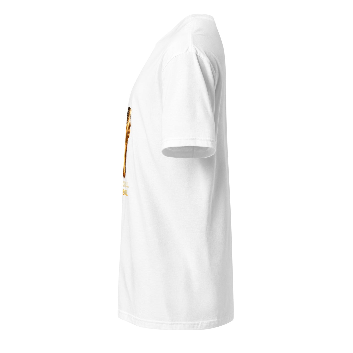 Less Scroll. More Soul. – Digital Detox - Short-Sleeve Unisex T-Shirt - Graphic Tee - White - Left side