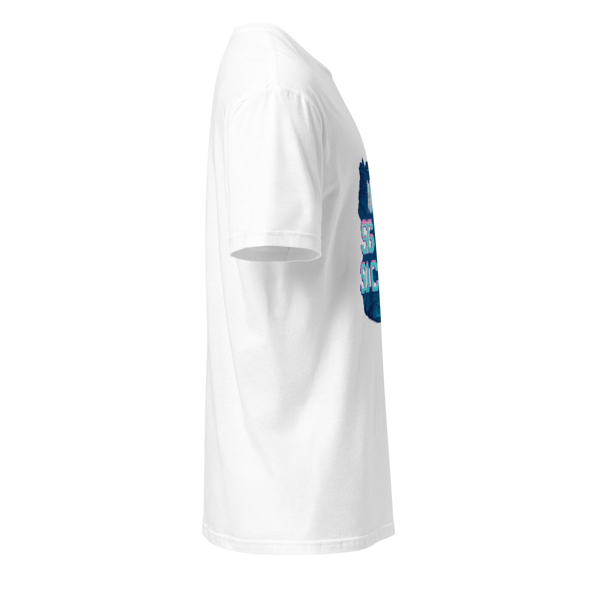 No Signal Society - Digital Detox - Short-Sleeve Unisex T-Shirt - Graphic Tee - White - Right side