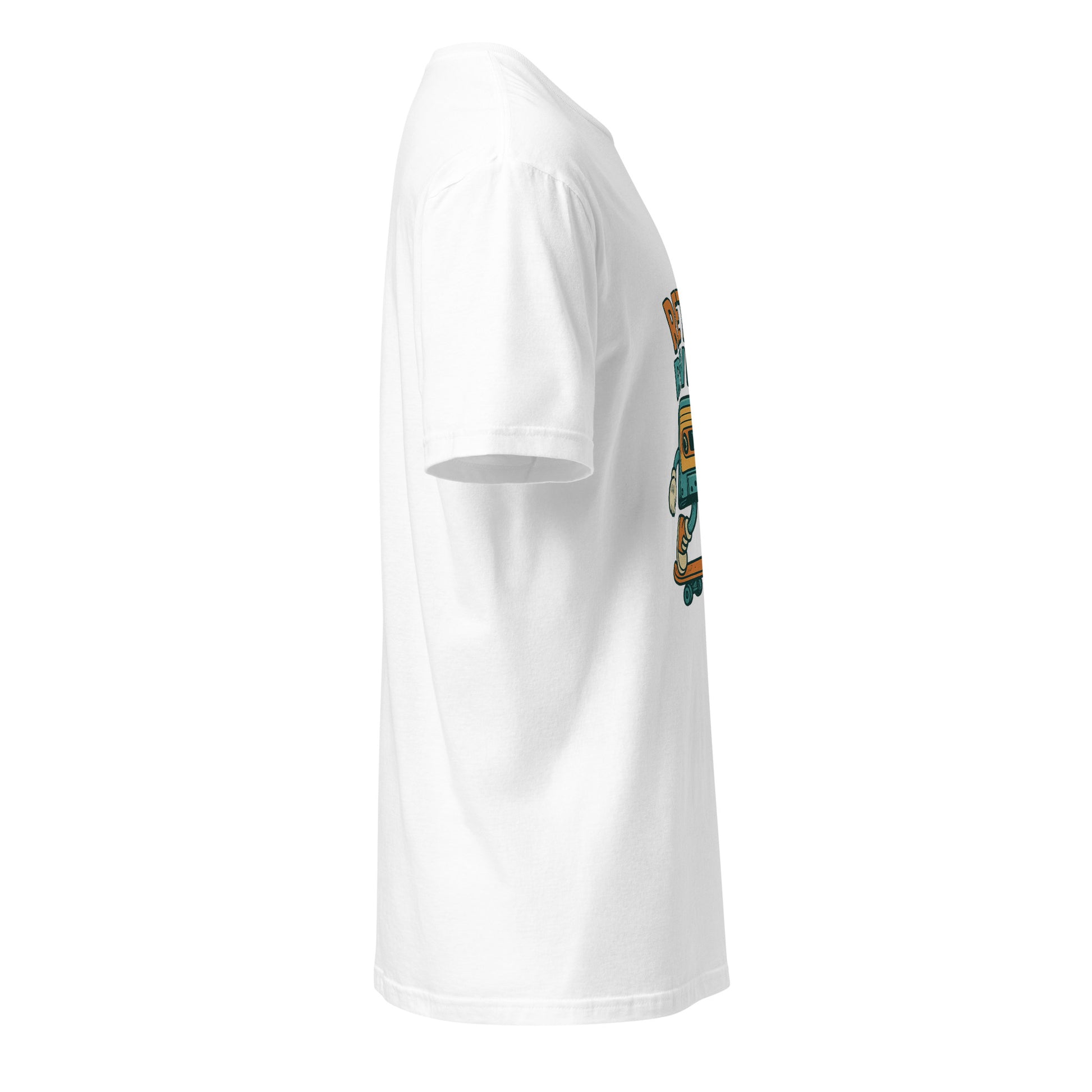 Retro Reveler - Nostalgic Nod - Short-Sleeve Unisex T-Shirt - Graphic Tee - White - Right side