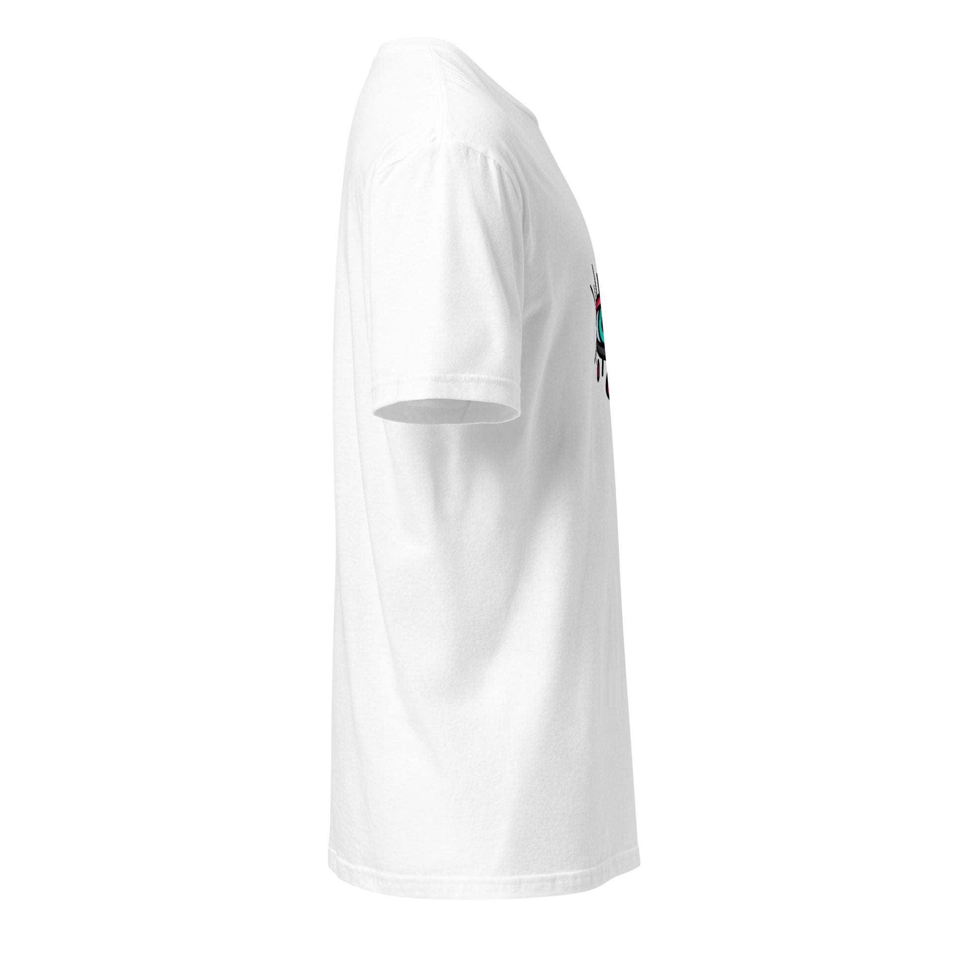 Eye - Minimalist Design - Short-Sleeve Unisex T-Shirt - Graphic Tee - White - Right side