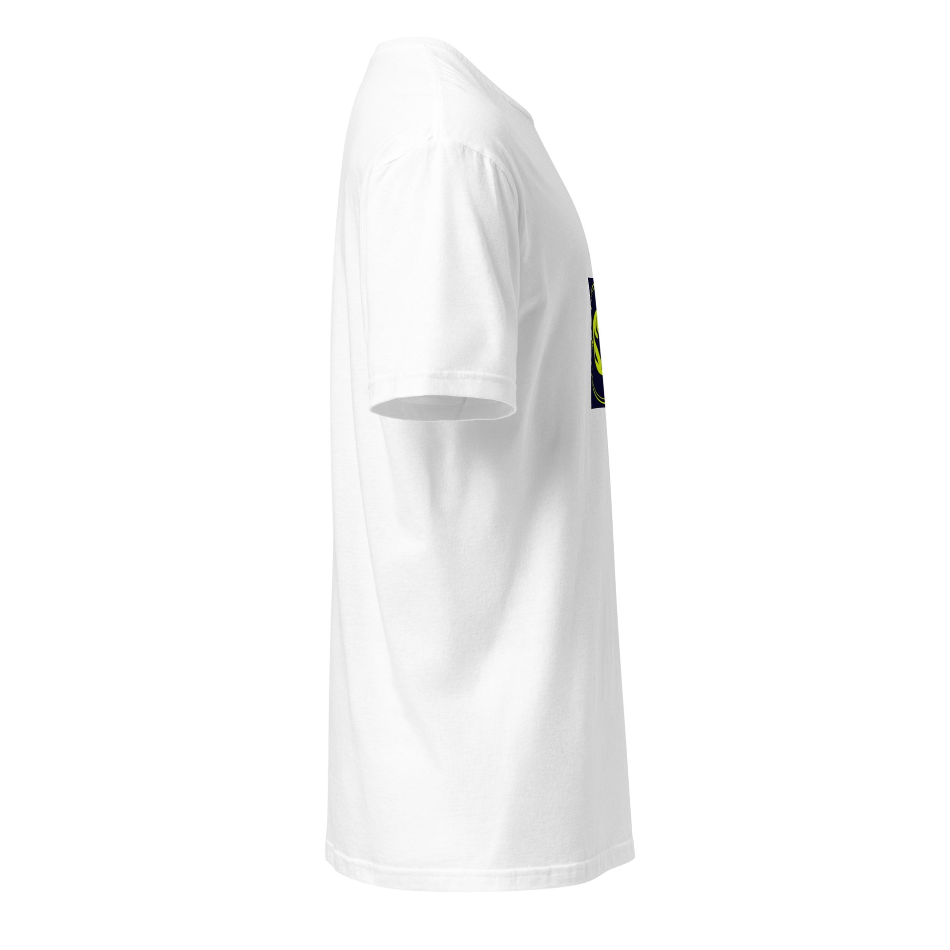 Cosmic logo - Mystical Alien Emblem - Short-Sleeve Unisex T-Shirt - Graphic Tee - White - Right side