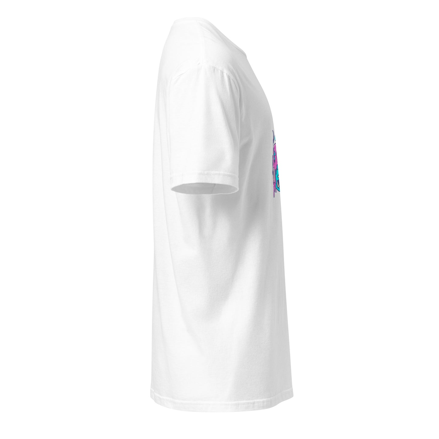 Monsta 3 - Urban Monsta Collection - Short-Sleeve Unisex T-Shirt - Graphic Tee - White - Right side