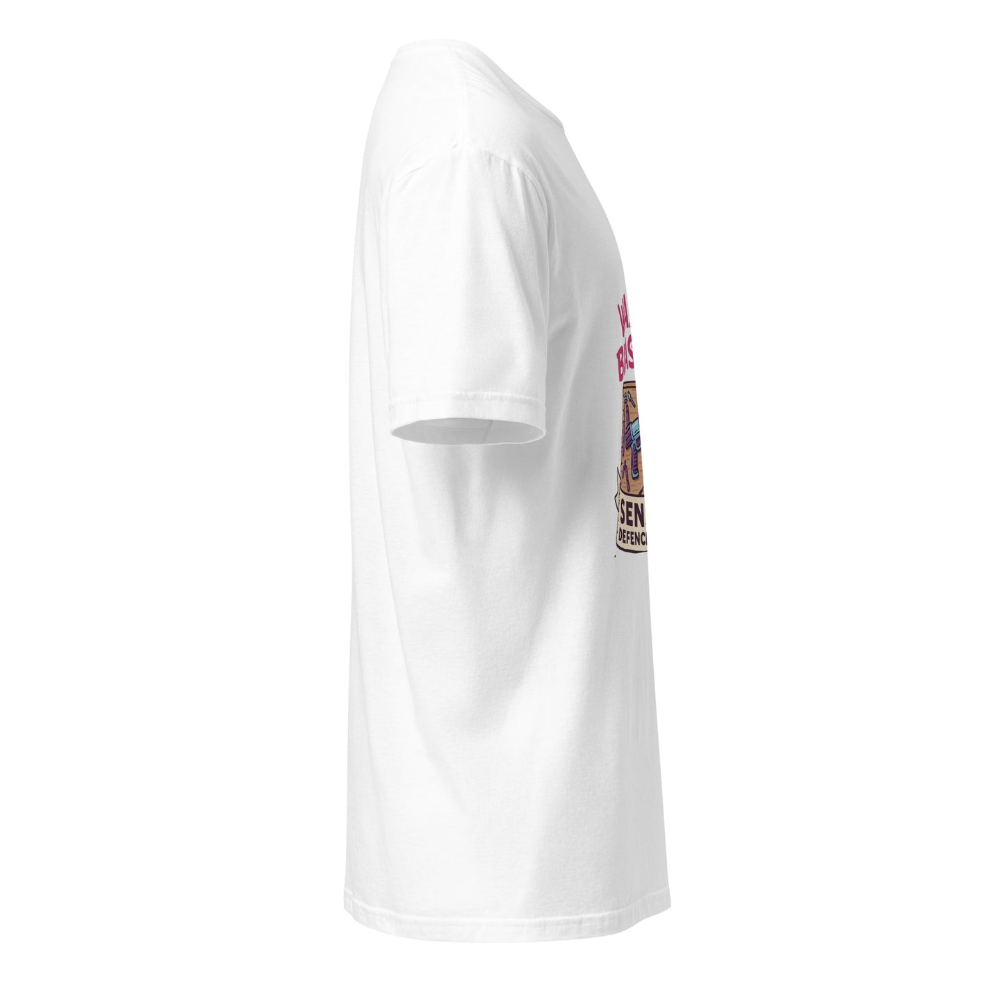 Wax On/Blast Off – Retro Karate Space - Short-Sleeve Unisex T-Shirt - Graphic Tee - White - Right side