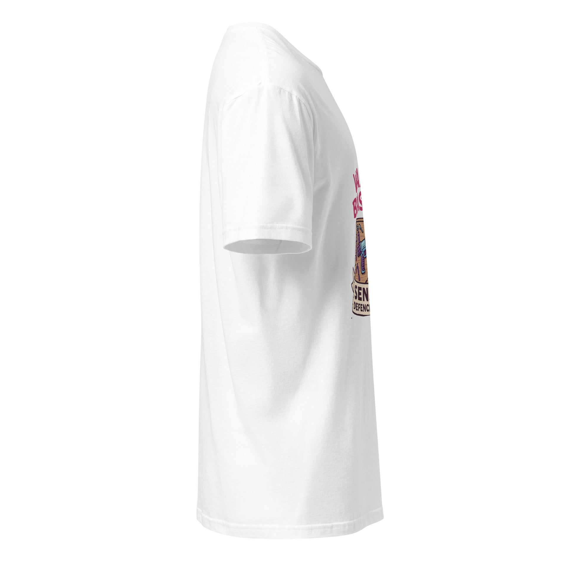 Wax On/Blast Off – Retro Karate Space - Short-Sleeve Unisex T-Shirt - Graphic Tee - White - Right side