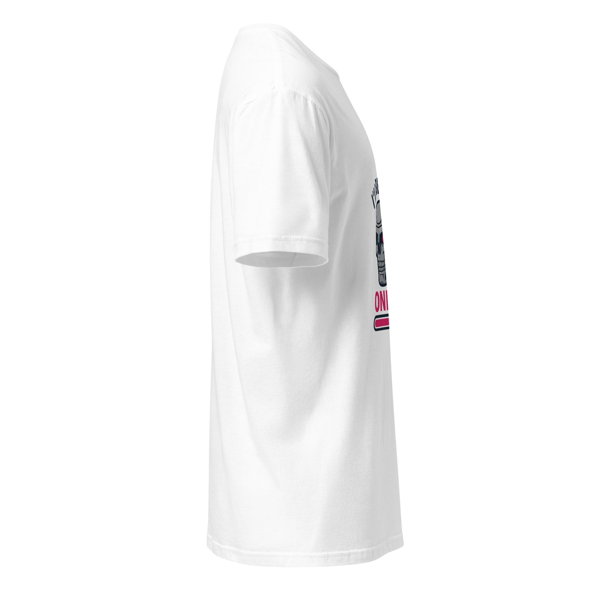 I'll Be Back - Online - Sci-Fi Parody - Short-Sleeve Unisex T-Shirt - Graphic Tee - White - Right side