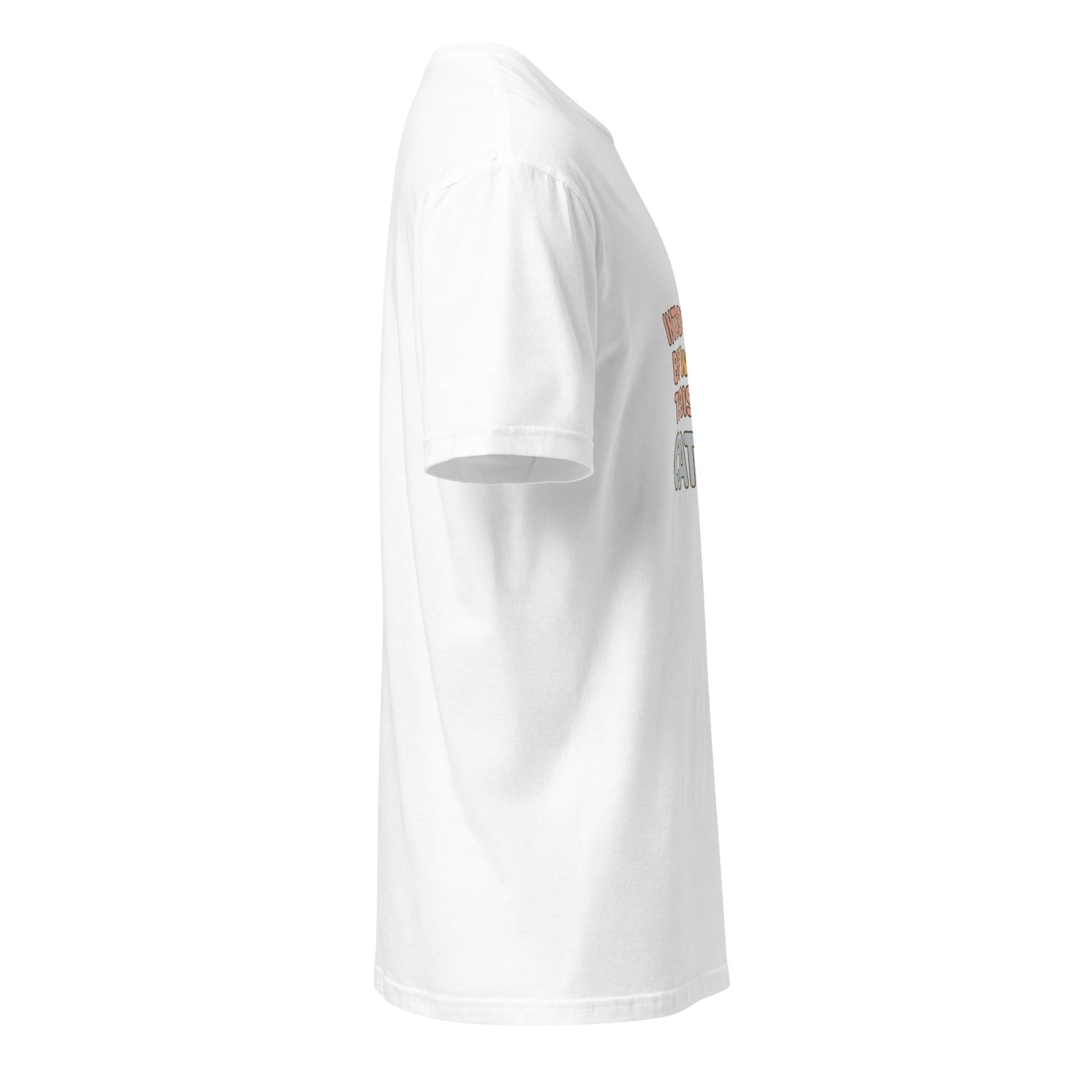 Introverted But Willing To Discuss Cats – Cozy Cat Lovers - Short-Sleeve Unisex T-Shirt - Graphic Tee - White - Right side