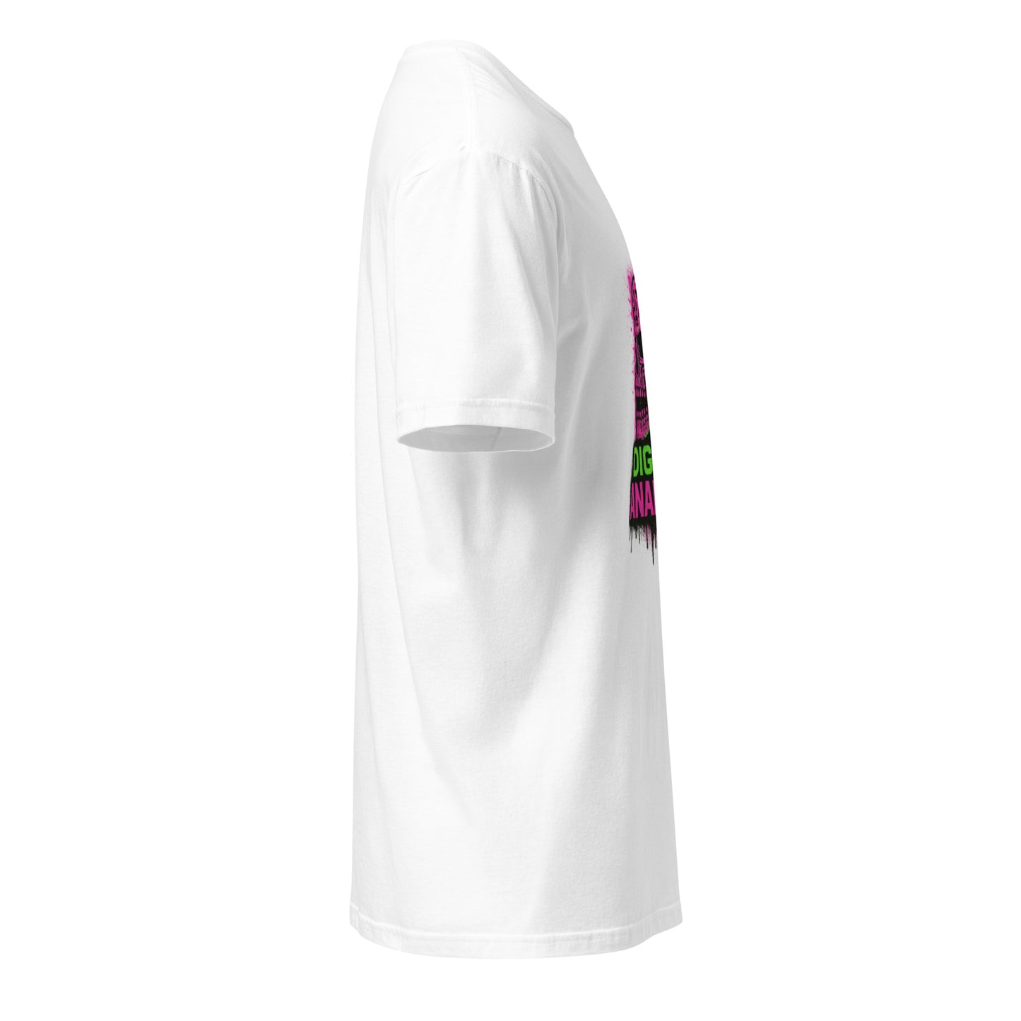 Digital Anarchy - Visual Rebellion - Short-Sleeve Unisex T-Shirt - Graphic Tee - White - Right side
