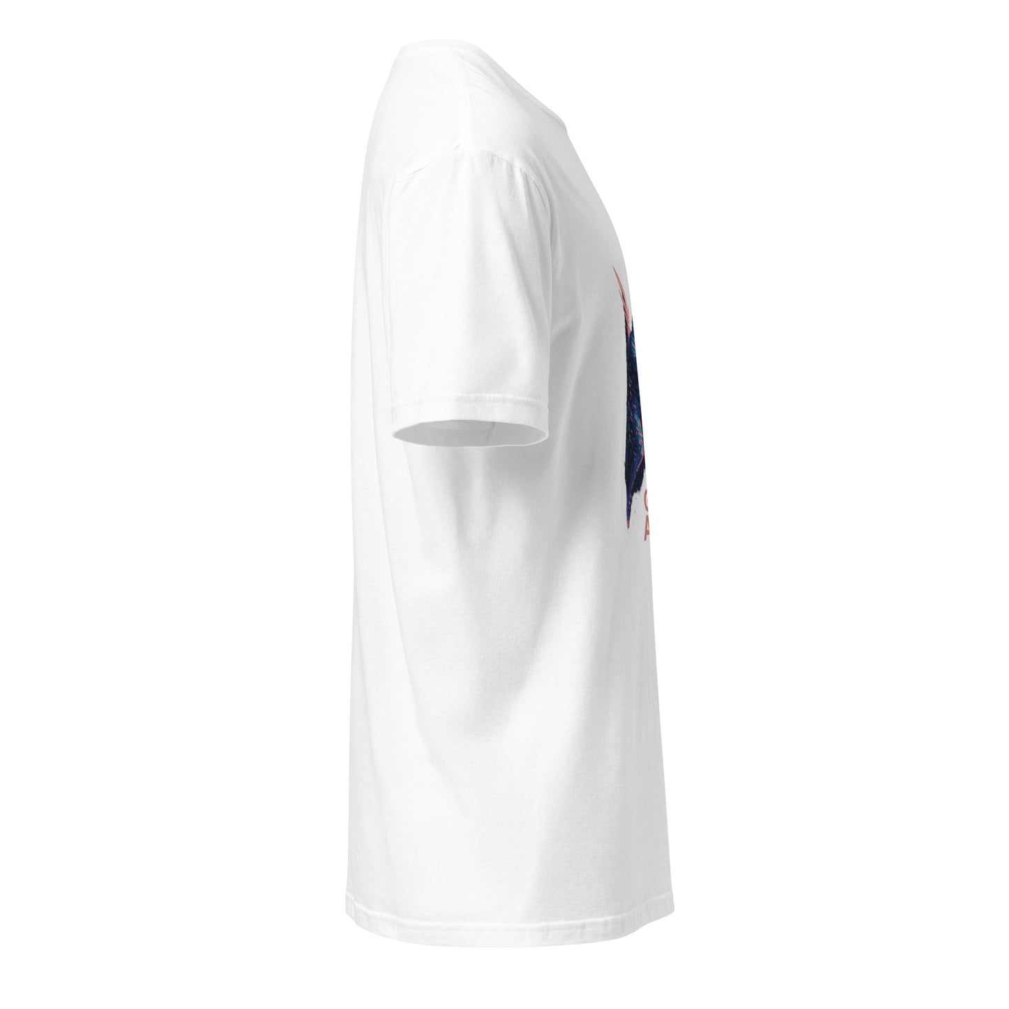 Urban Glitch Angel - Neon Grace - Short-Sleeve Unisex T-Shirt - Graphic Tee - White - Right side