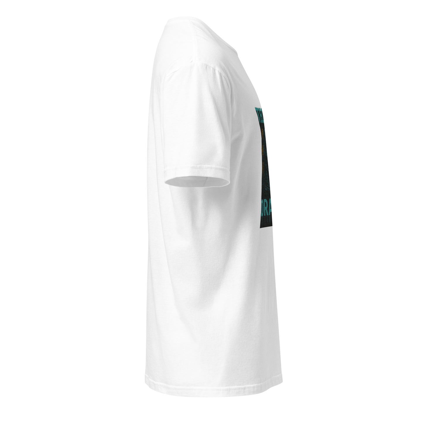 Techno Oracle - Urban Futurism - Short-Sleeve Unisex T-Shirt - Graphic Tee - White - Right side