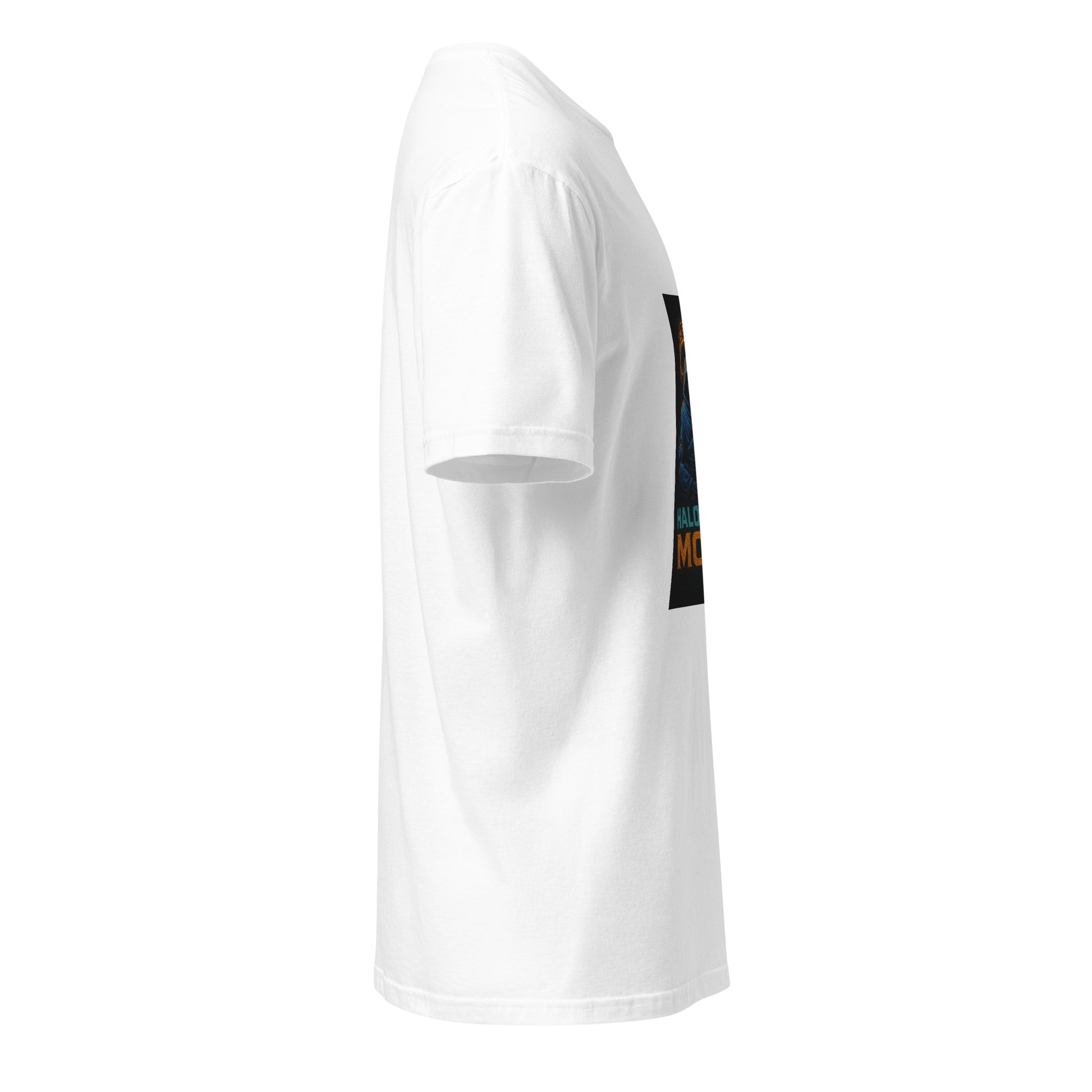 Halo Hack Monk - Digital Calm - Short-Sleeve Unisex T-Shirt - Graphic Tee - White - Right side