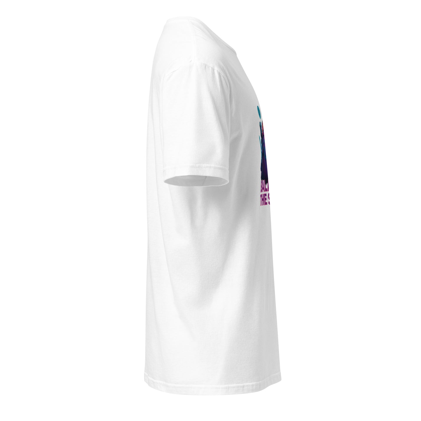 Galaxy Spirit Sisterhood - Neon Pop Warriors - Short-Sleeve Unisex T-Shirt - Graphic Tee - White - Right side