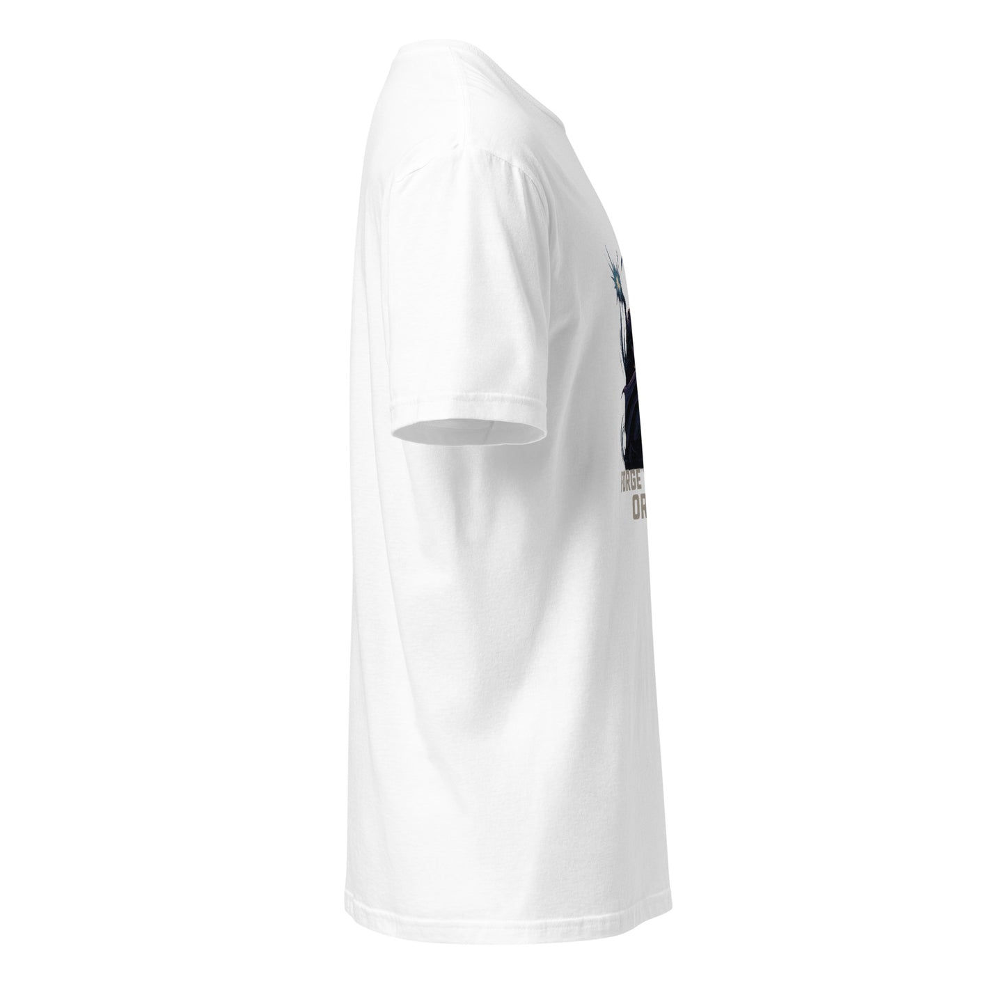 Astral Rift Corsair – “Forge Your Own Orbit.” - Short-Sleeve Unisex T-Shirt - Graphic Tee - White - Right side