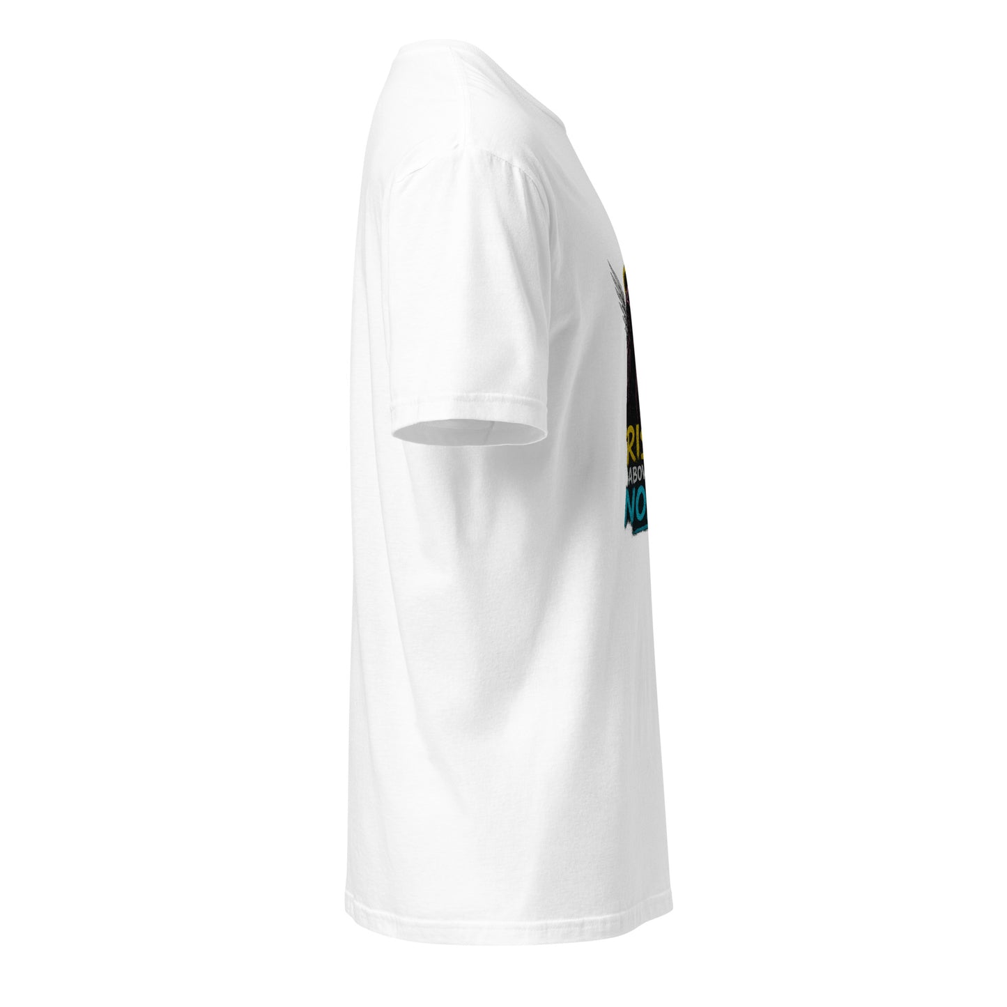 Urban Angelic Riot – “Rise Above the Noise.” - Short-Sleeve Unisex T-Shirt - Graphic Tee - White - Right side