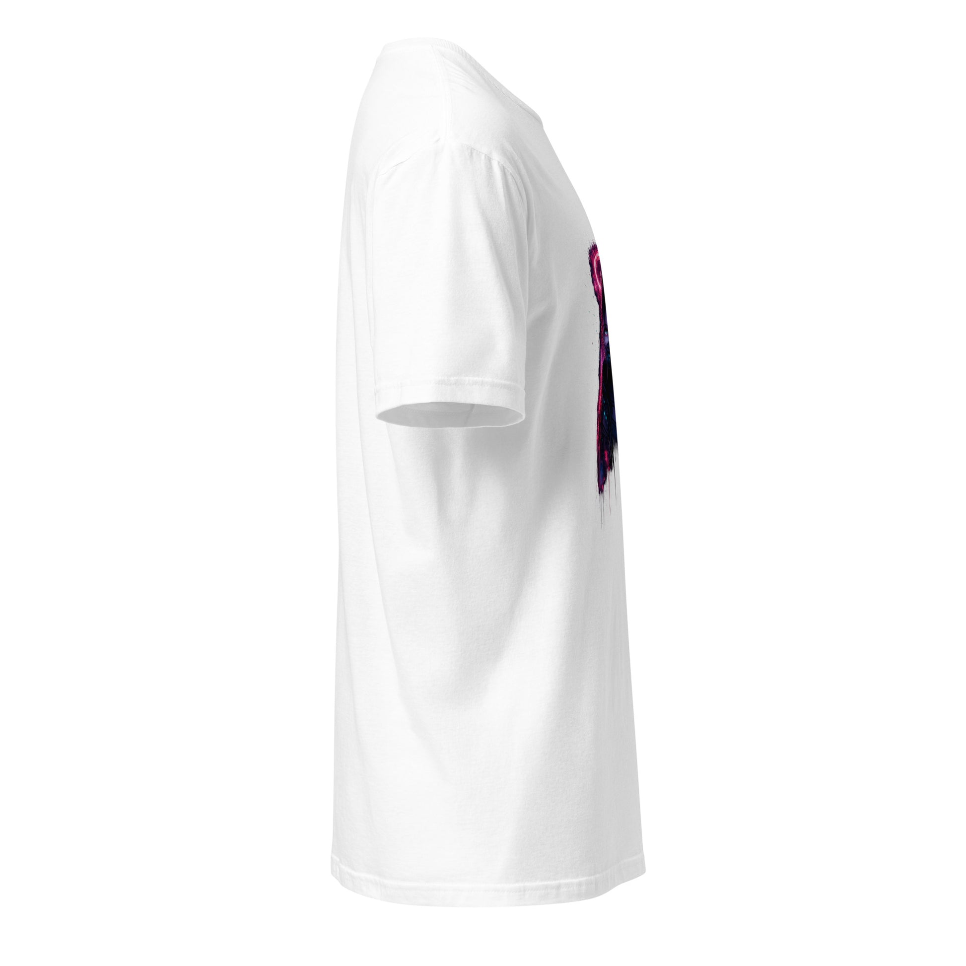 Digital Halo Riot Girl – Neon Graffiti - Short-Sleeve Unisex T-Shirt - Graphic Tee - White - Right side