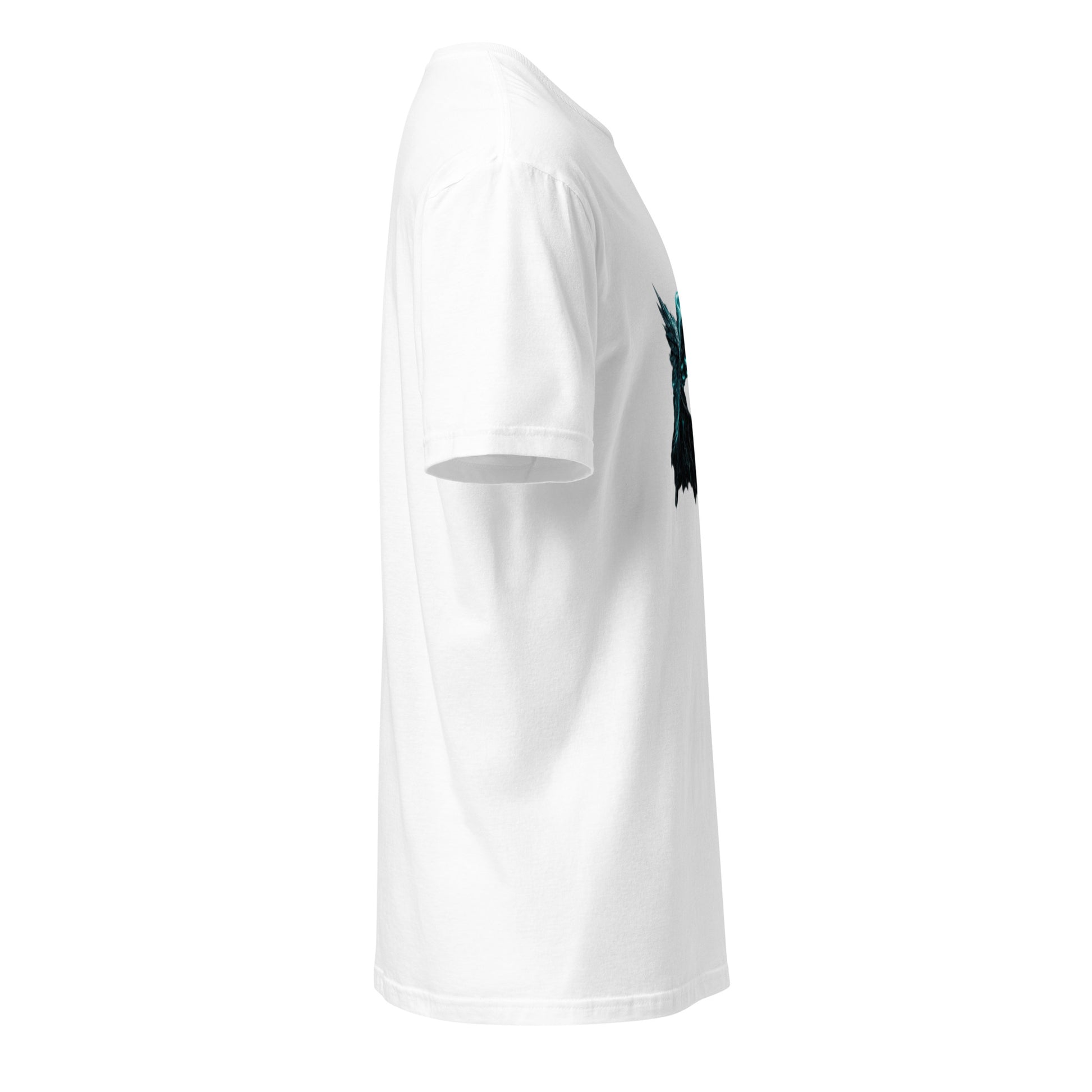 Cover Up Angel: Eyes Wide Open – Cyber Mystic - Short-Sleeve Unisex T-Shirt - Graphic Tee - White - Right side