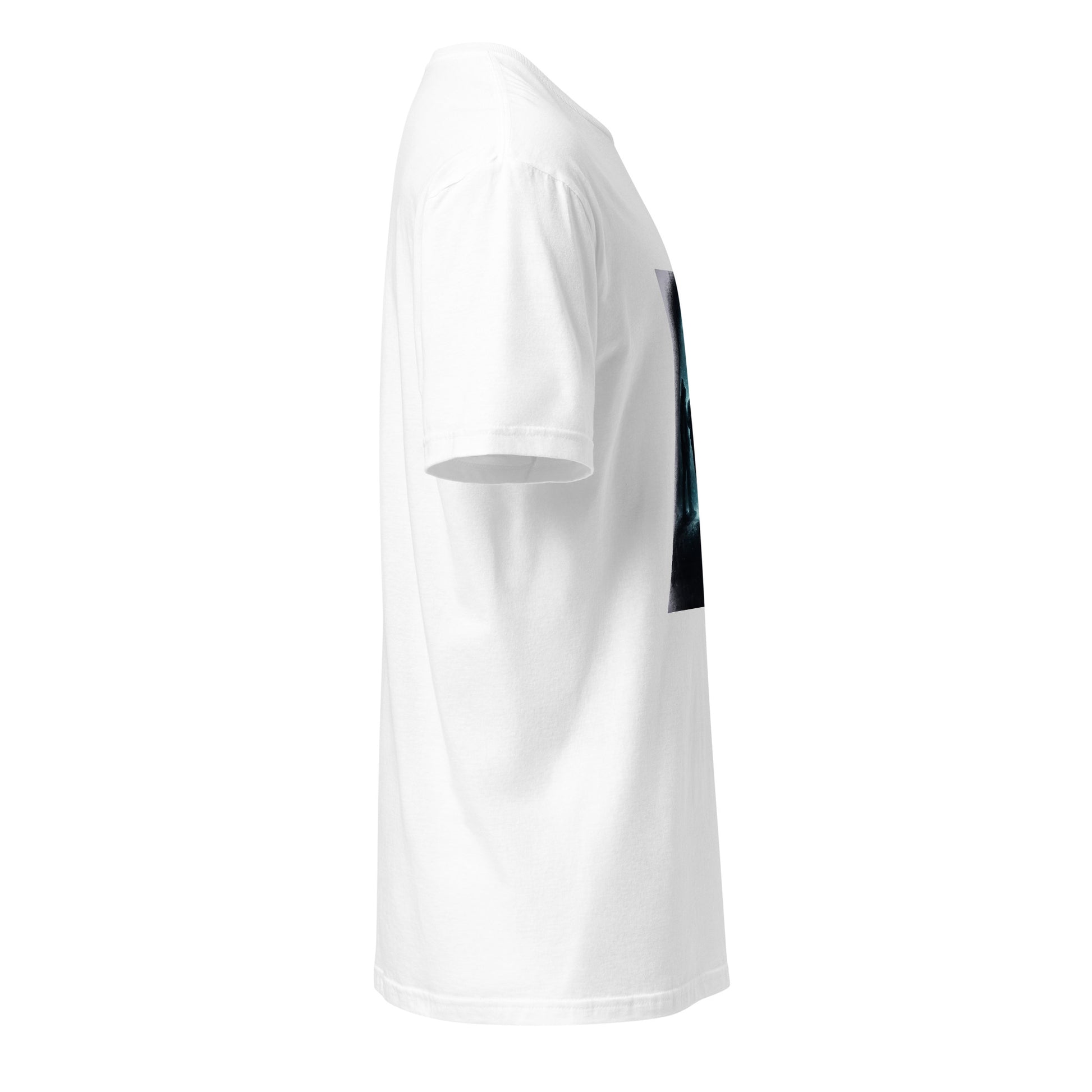 After Midnight Society – Minimal Noir - Short-Sleeve Unisex T-Shirt - Graphic Tee - White - Right side