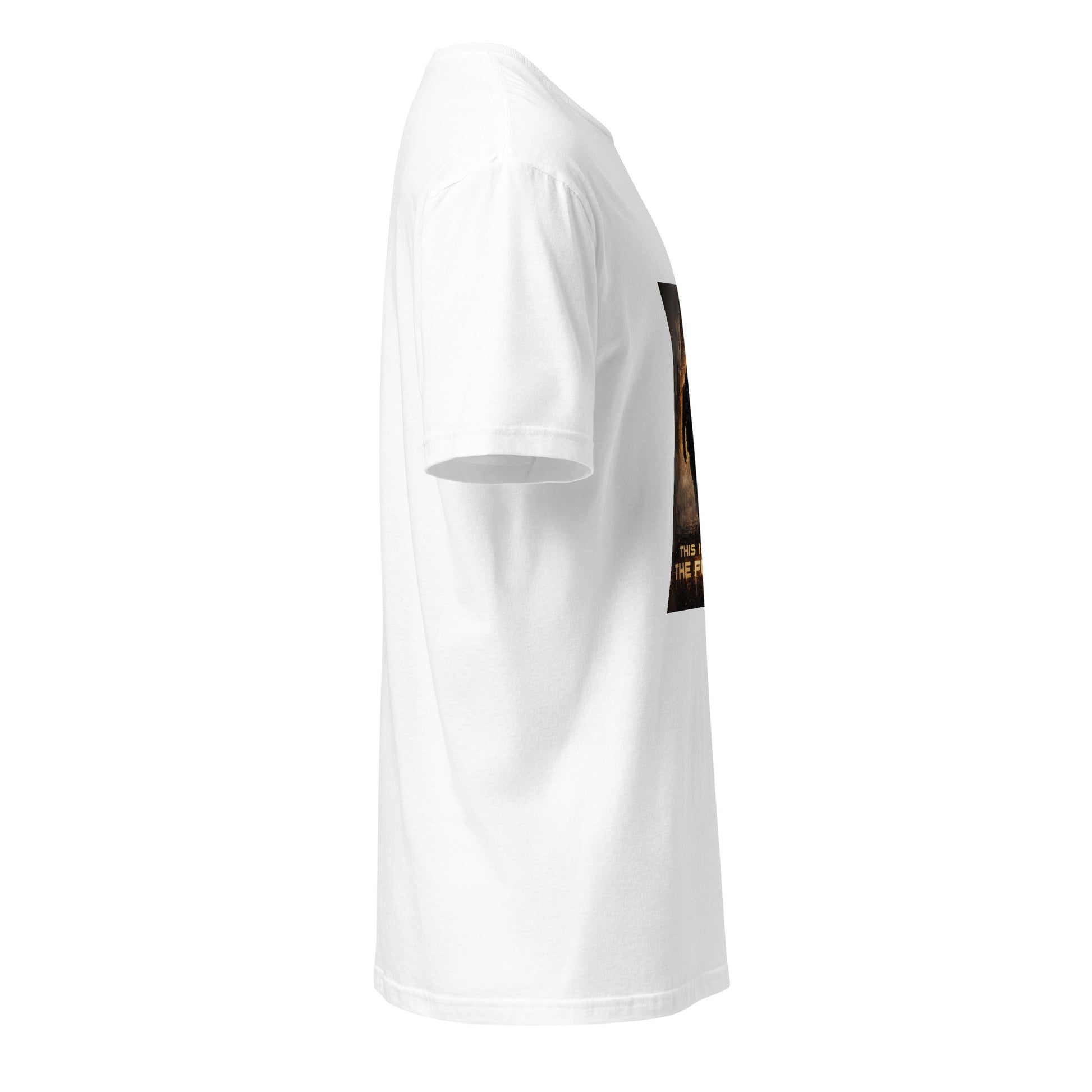 This Is Not The Future – Cinematic Sci-Fi - Short-Sleeve Unisex T-Shirt - Graphic Tee - White - Right side