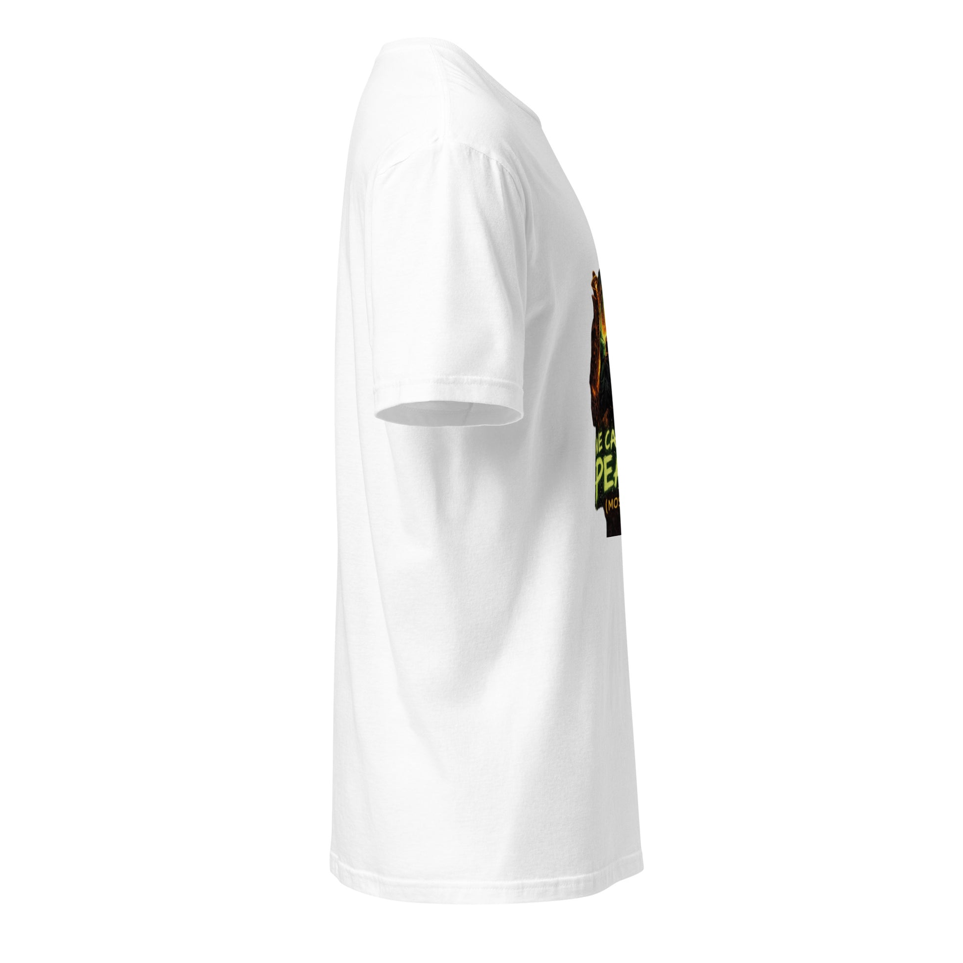 We Came in Peace (Mostly) – Alien Parody Streetwear - Short-Sleeve Unisex T-Shirt - Graphic Tee - White - Right side