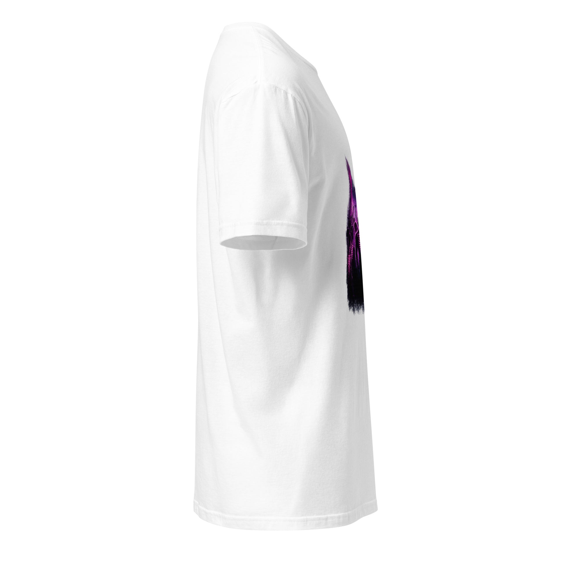 Neon After Midnight – Club Culture - Short-Sleeve Unisex T-Shirt - Graphic Tee - White - Right side